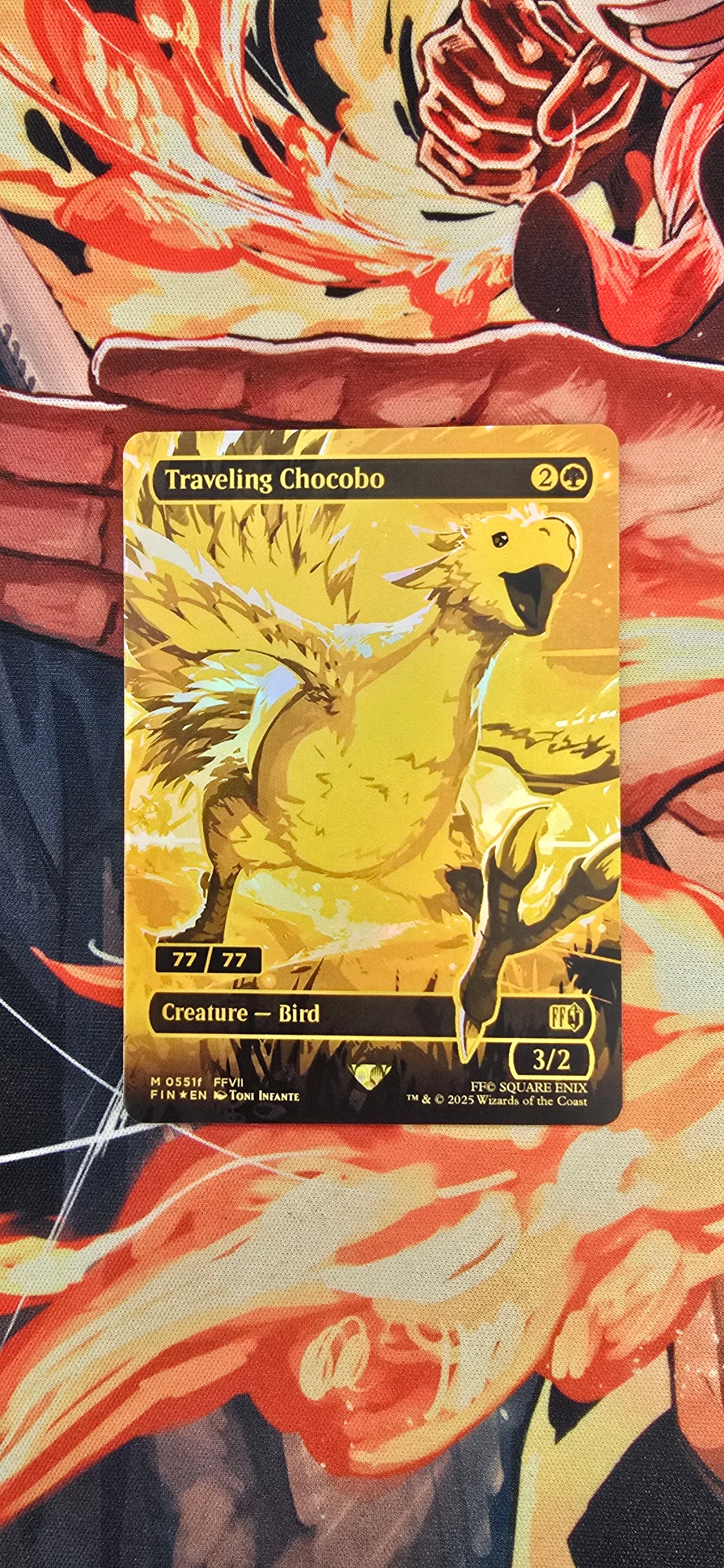 Gold Travelling Chicken TCG Proxy English Card