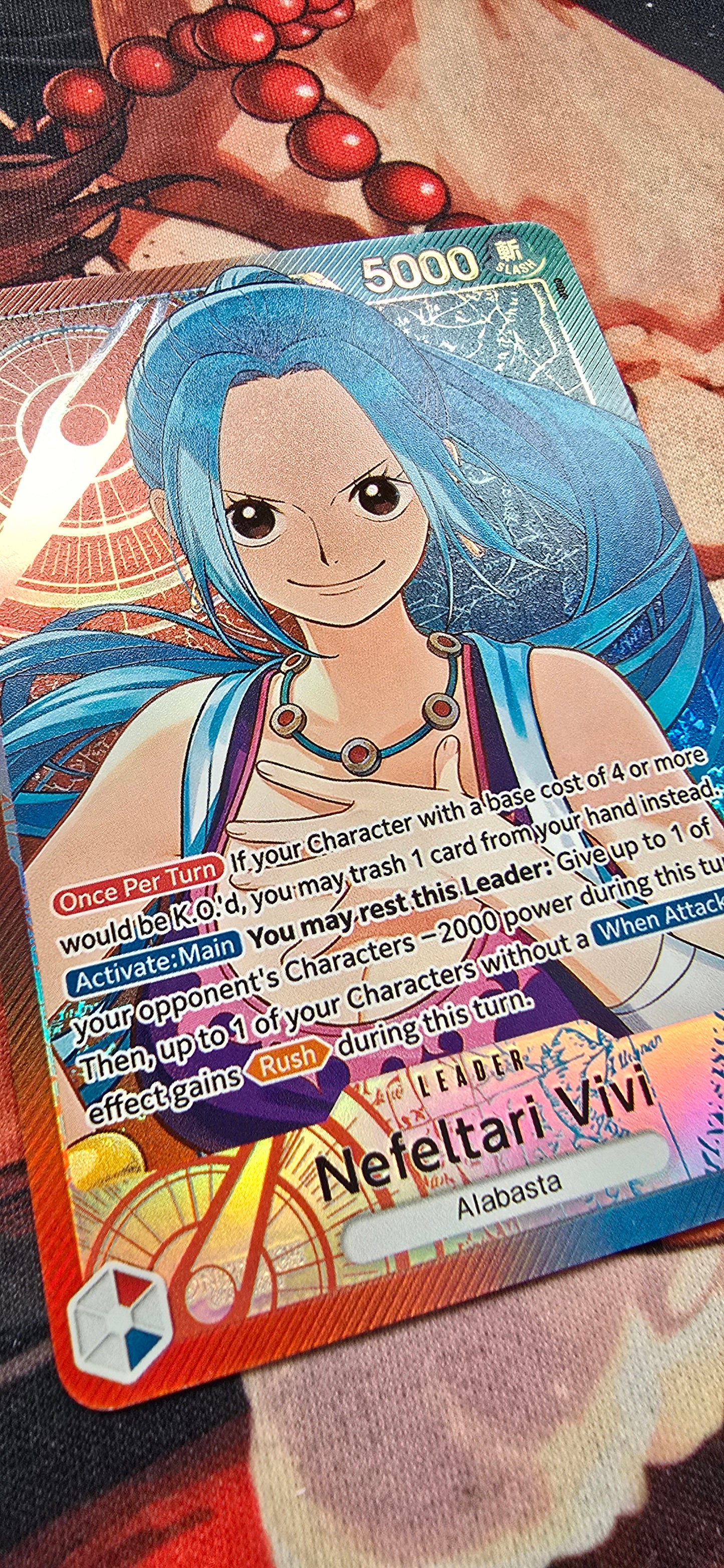 Nefeltari Vivi EB03 Alt Art Leader One Piece TCG Textured Custom Made Proxy Card