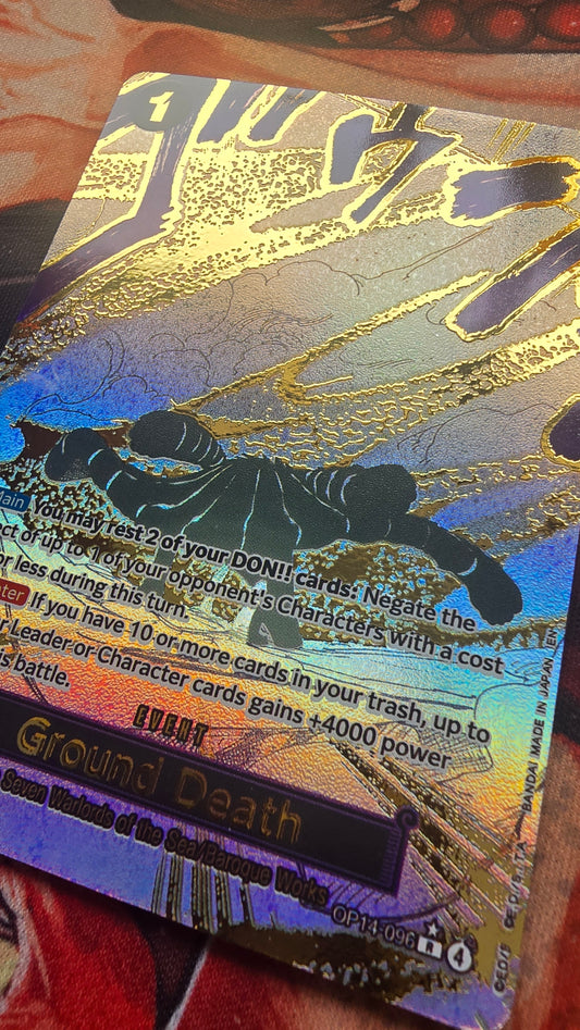 OP14 Manga Ground One Piece Crocodile Custom Made Card OP TCG Proxy English