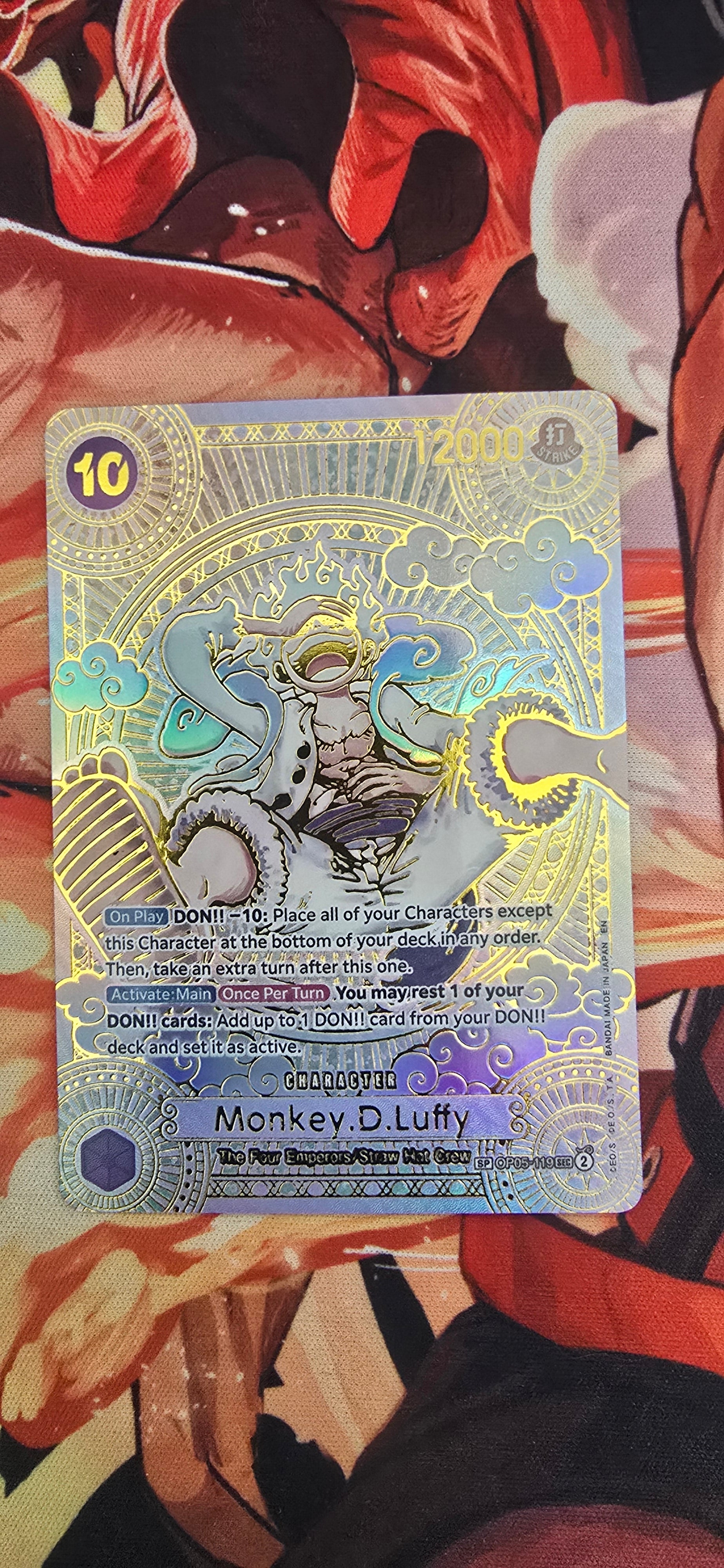 Gear 5 SP Monkey D Luffy Gold & Silver One Piece Card Game Premium Qua OP Proxies TCG Gear 5 SP Monkey D Luffy Gold & Silver One Piece Card Game Premium Qua OP Proxies TCG