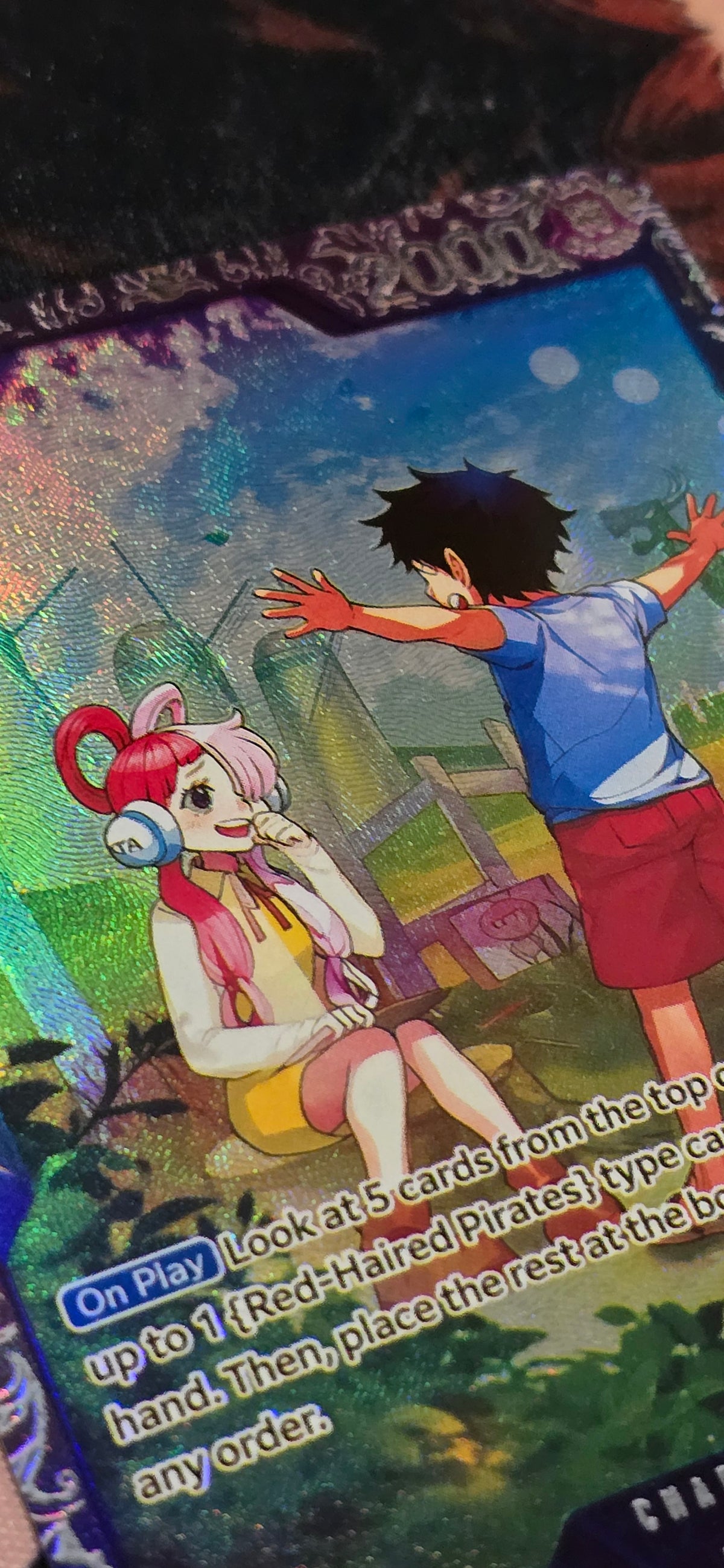 Uta Treasure Cup 2025 OP09-002 High Quality Textured OP One Piece Proxy Card