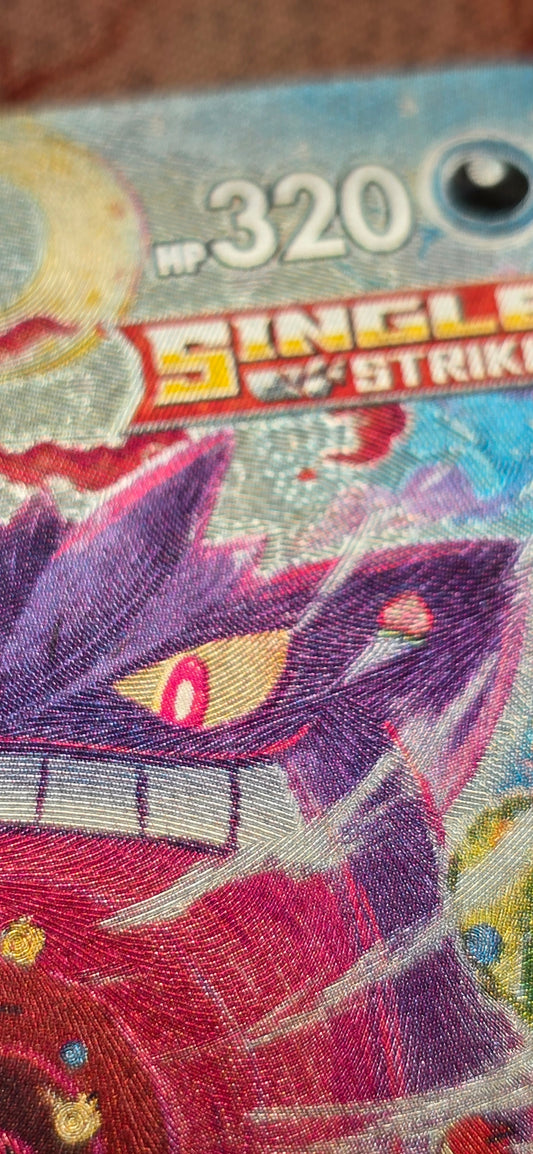 Gengar VMAX Alt Art 2021 Sword & Shield Fusion Strike 271/264 SR Holo Premium Textured Pokemon TCG Card Proxy
