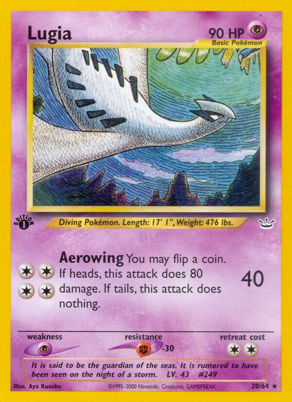 Graded PSA Style Lugia 1st Edition Neo Revelation Pokemon Card Custom Made Proxy Slab