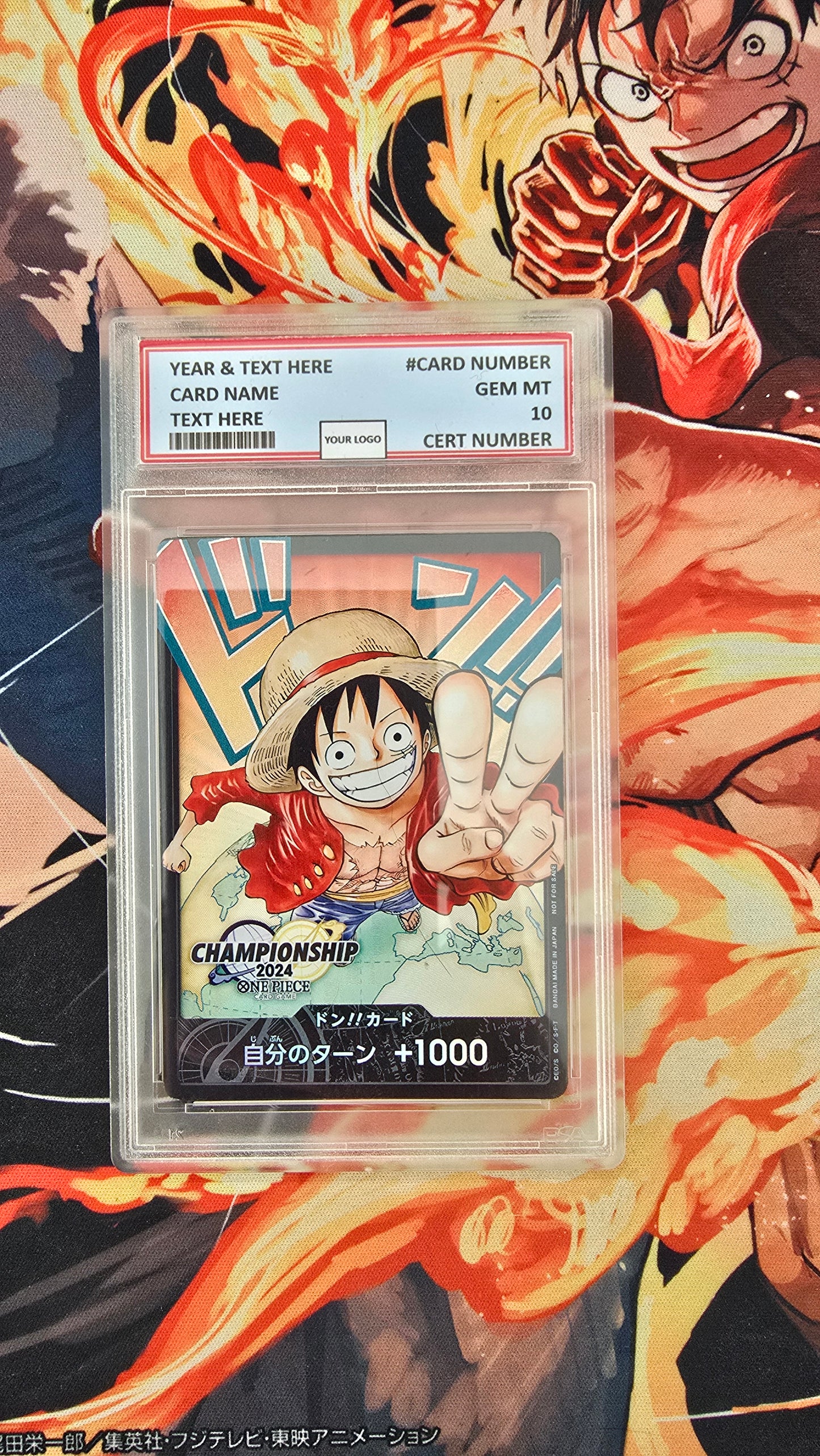 Monkey D Luffy Championship 2023 & 2024 DON!! One Piece Card Game High Quality Textured Card Proxy
