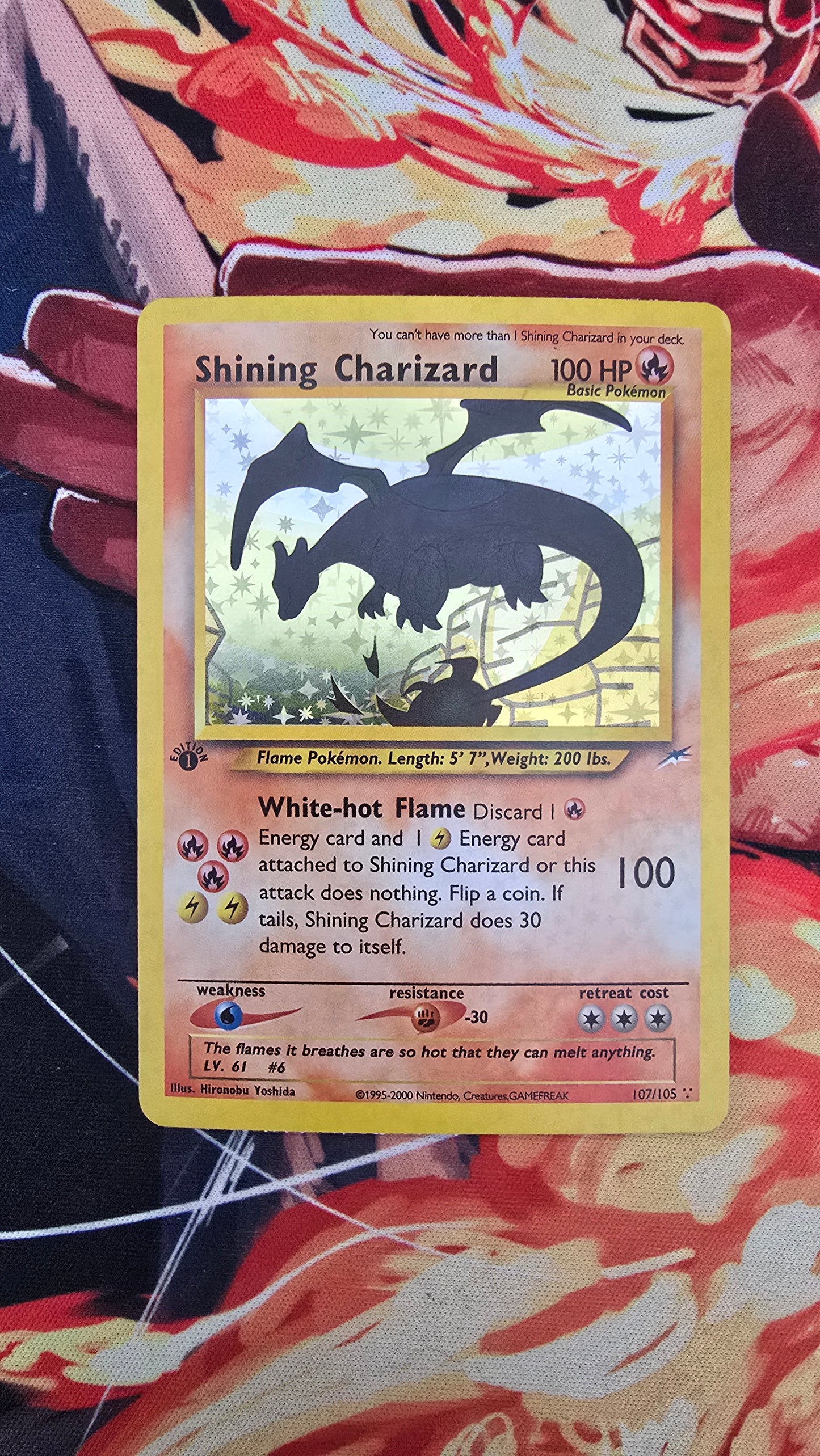 1st Edition Shining Charizard 107/105 Neo Destiny 2002 Pokemon TCG Card Proxy
