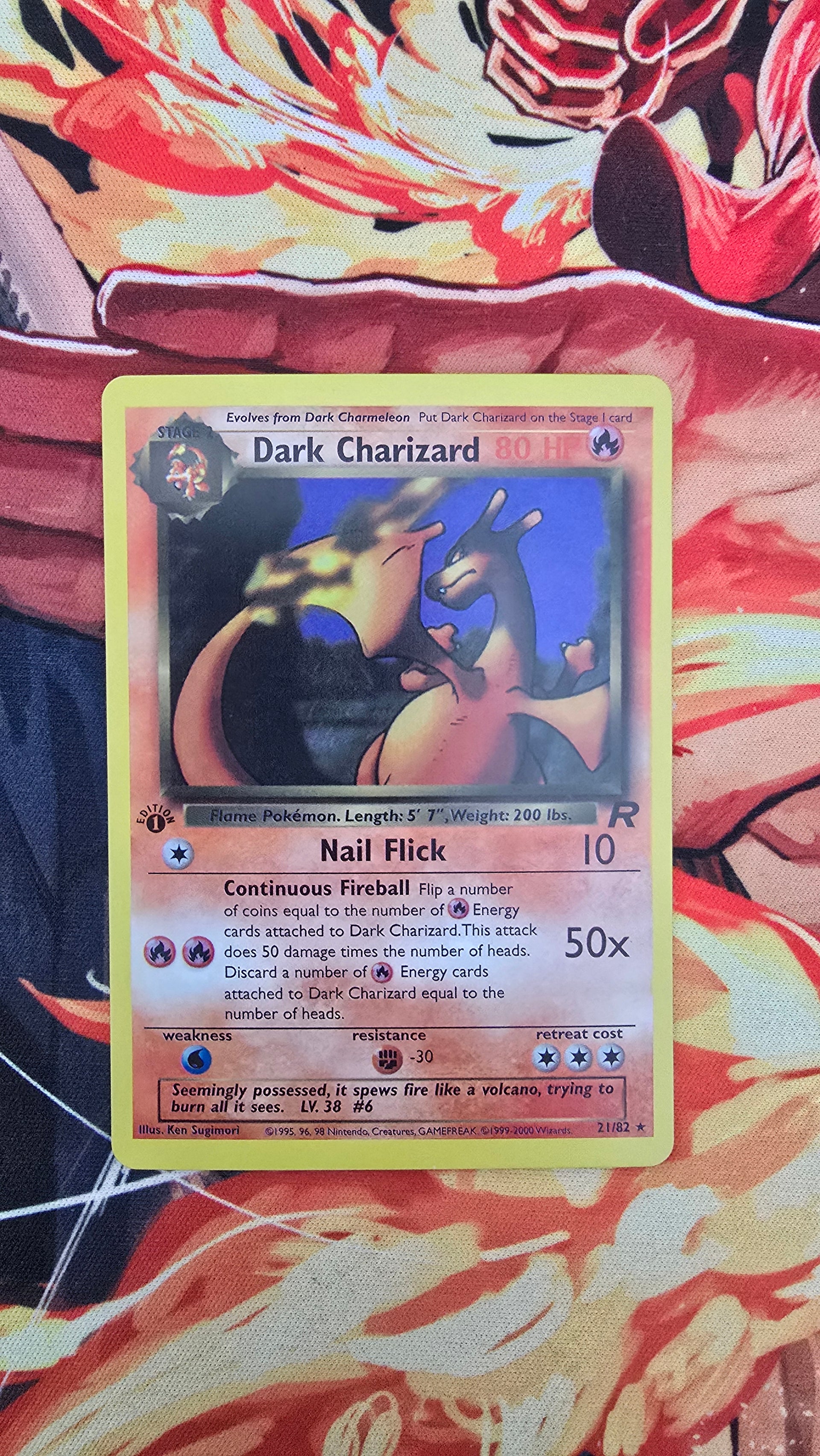 dark charizard pokemon card 21/82 1st Edition Dark Charizard 21/82 Team Rocket Non Holo Pokemon TCG Card – OP Proxies TCG