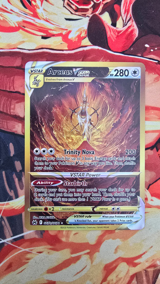 Arceus VSTAR GG70 Sword & Shield Crown Zenith Secret Rare Pokemon TCG Card Proxy