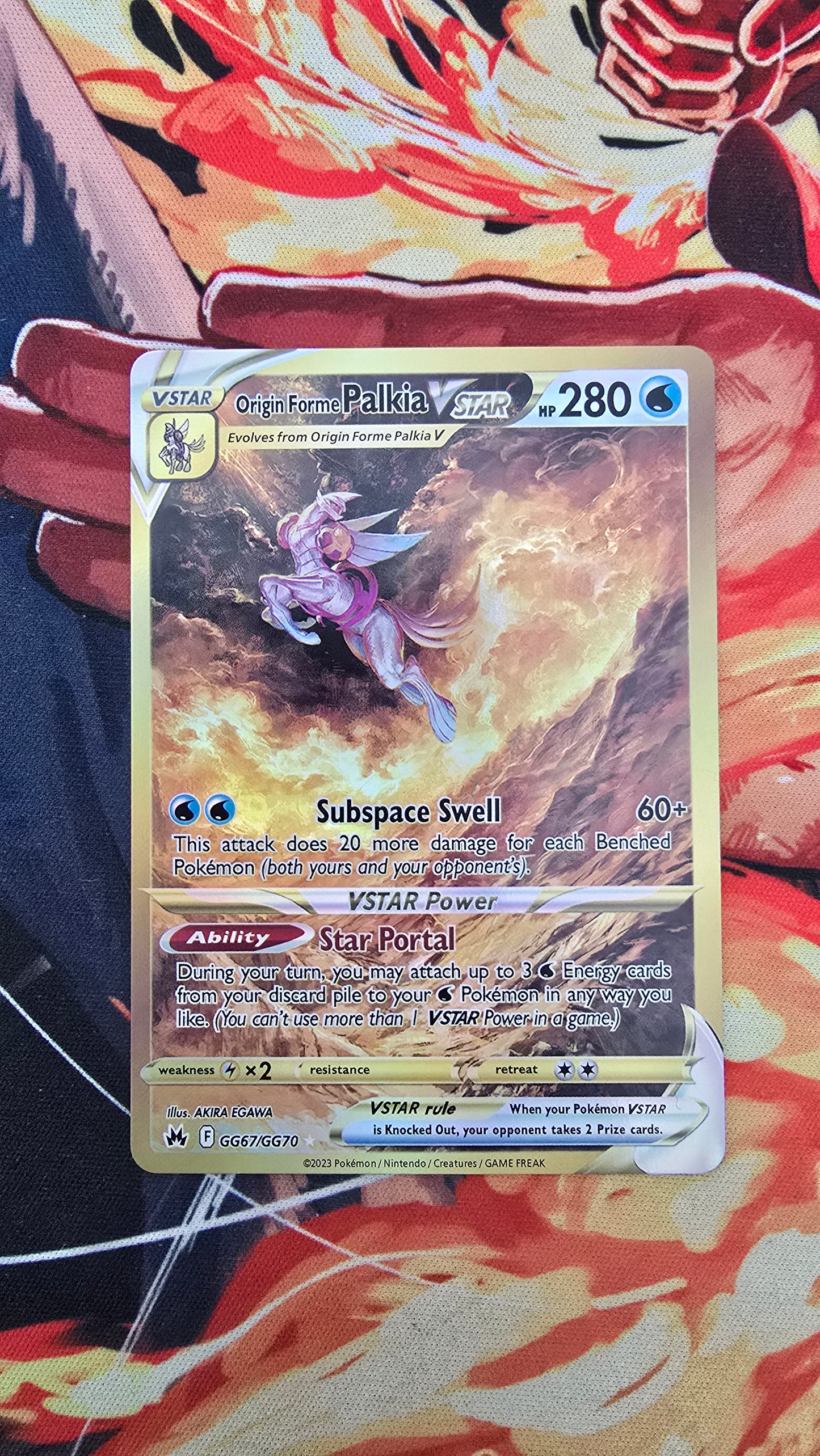 Origin Forme Palkia VSTAR GG67 Sword & Shield Crown Zenith Secret Rare Pokemon TCG Card Proxy