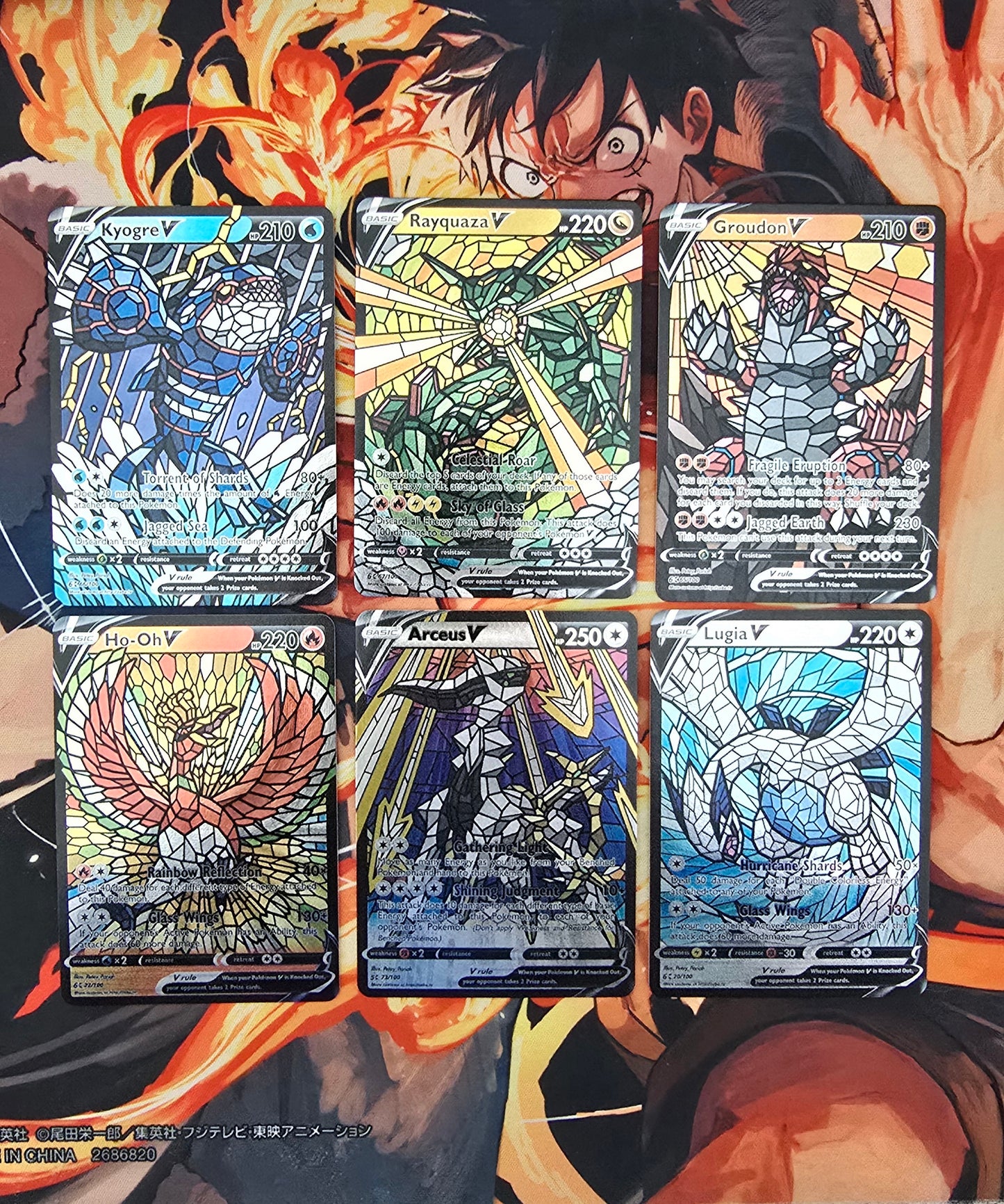 Legendary Pokemon 6 Card Bundle Mosaic Style Premium Quality Custom Pokemon Cards Proxy