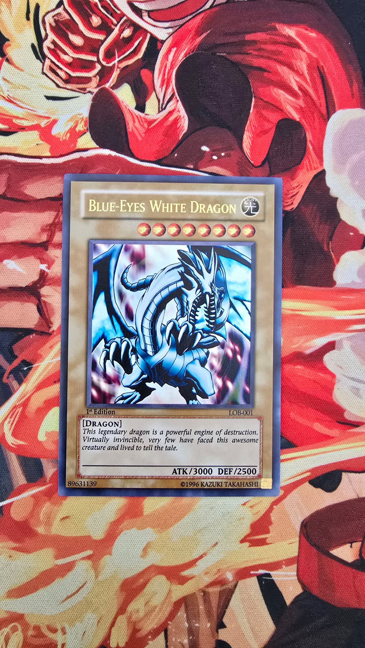 Blue Eyes White Dragon LOB-001 2002 1st Edition Holo Yugioh TCG Proxy Card