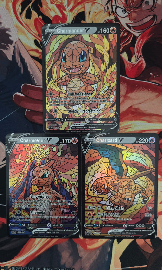 151 Pokemon Kanto Region Mosaic Style Custom Made Cards