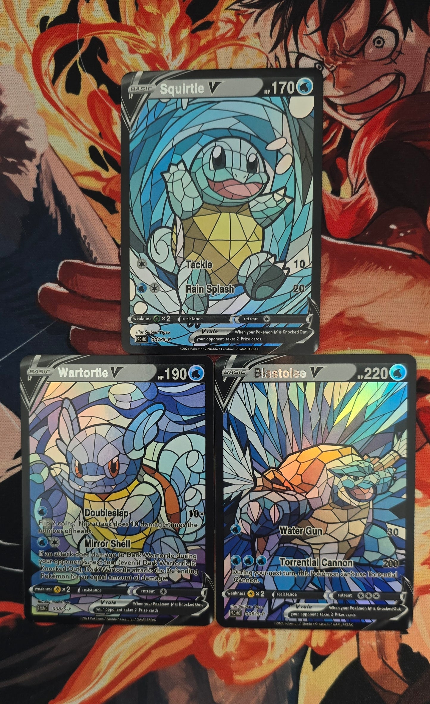 151 Pokemon Kanto Region Mosaic Style Custom Made Cards