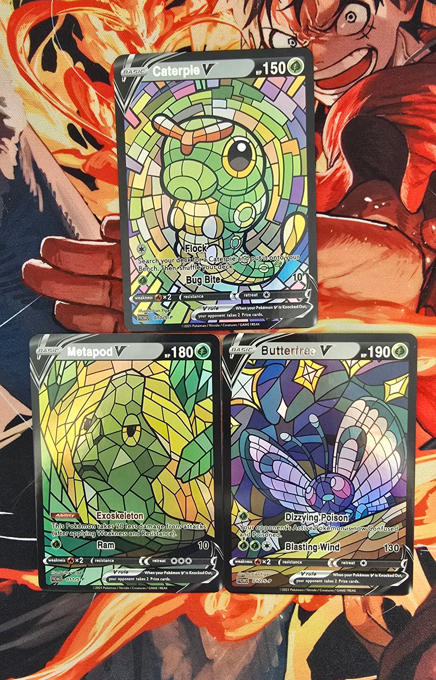 151 Pokemon Kanto Region Mosaic Style Custom Made Cards
