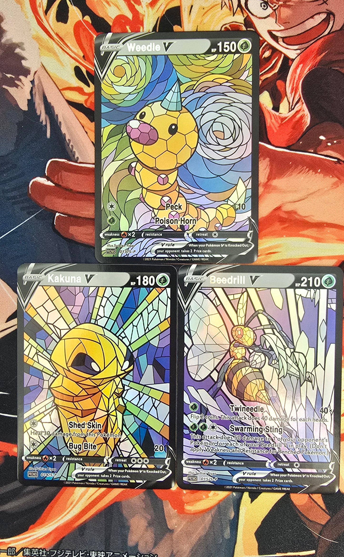 151 Pokemon Kanto Region Mosaic Style Custom Made Cards