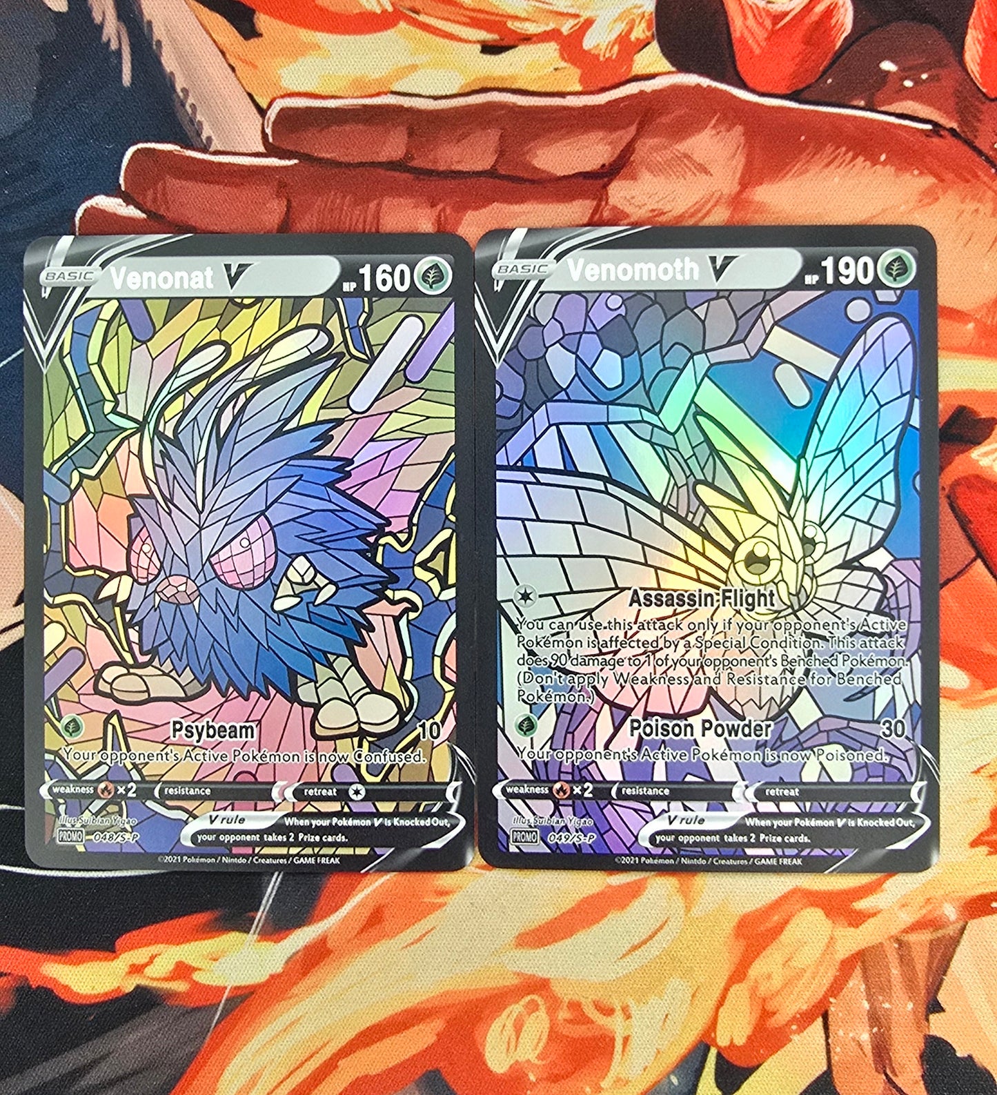 151 Pokemon Kanto Region Mosaic Style Custom Made Cards