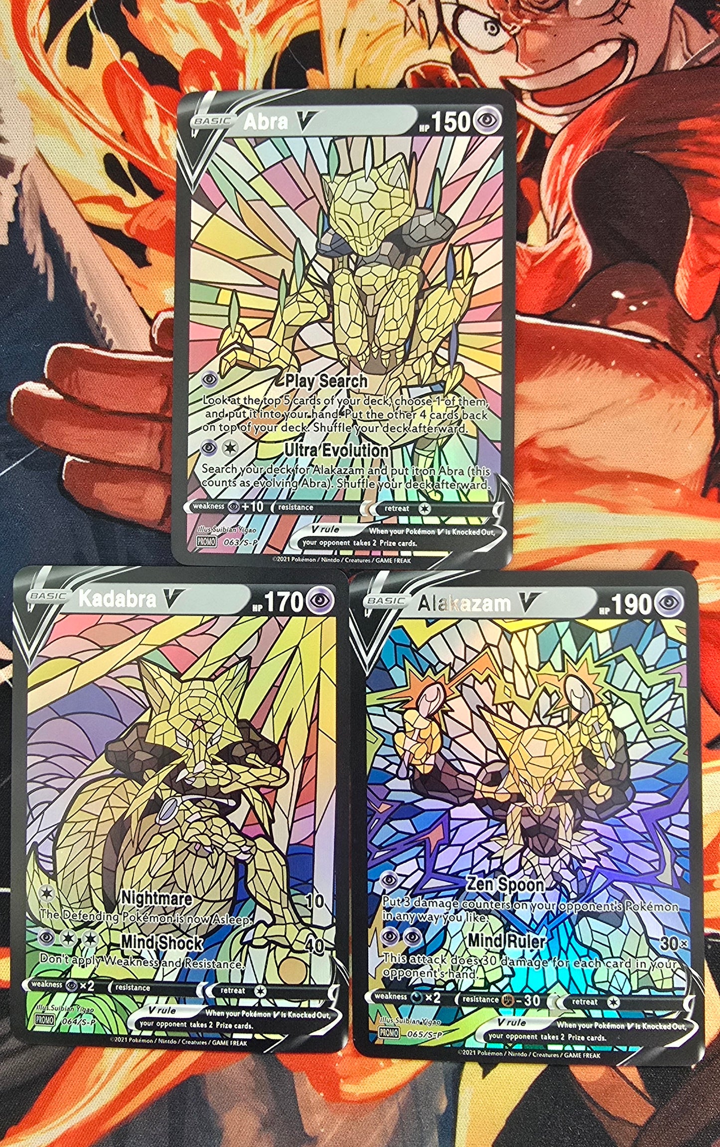 151 Pokemon Kanto Region Mosaic Style Custom Made Cards