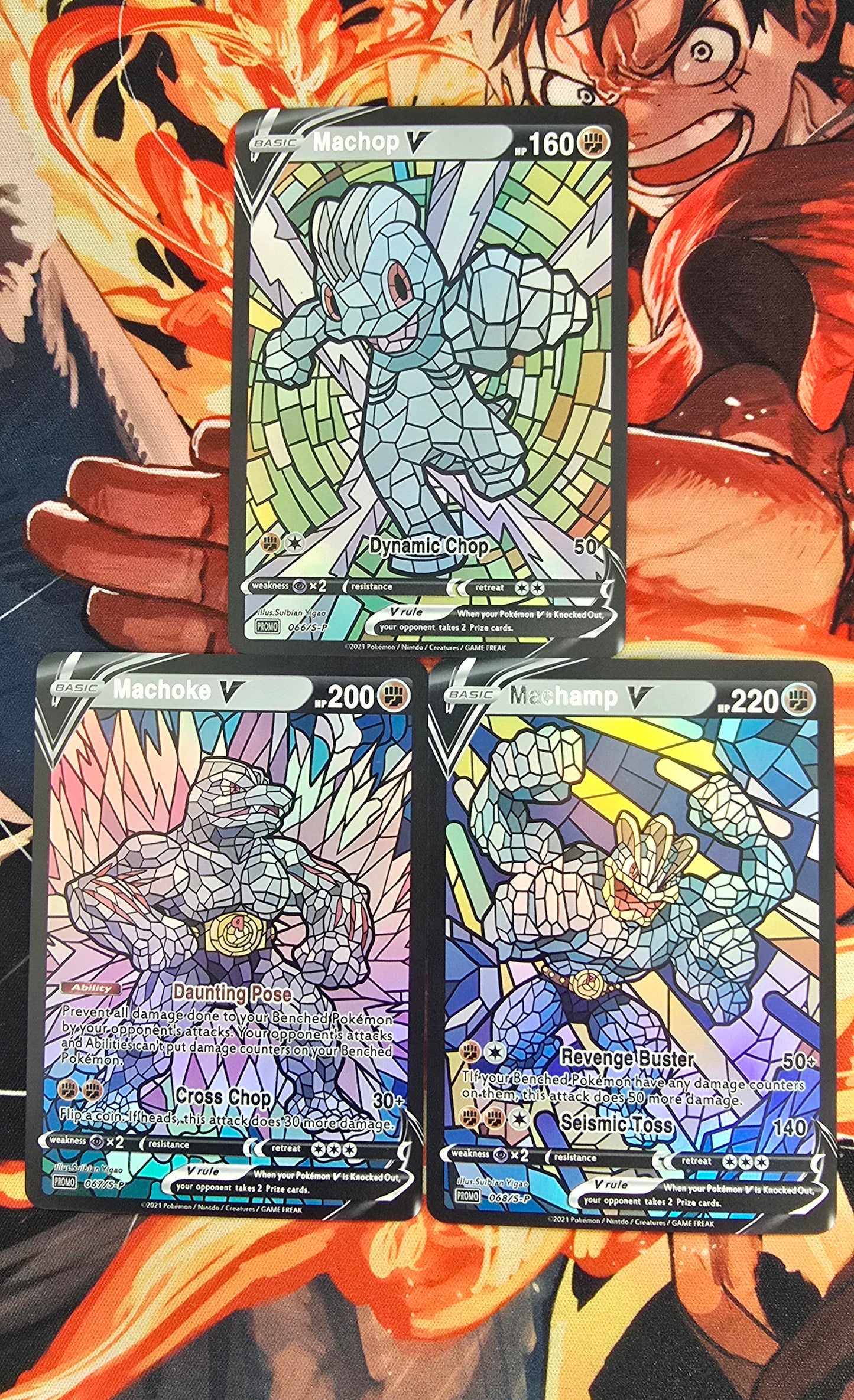 151 Pokemon Kanto Region Mosaic Style Custom Made Cards