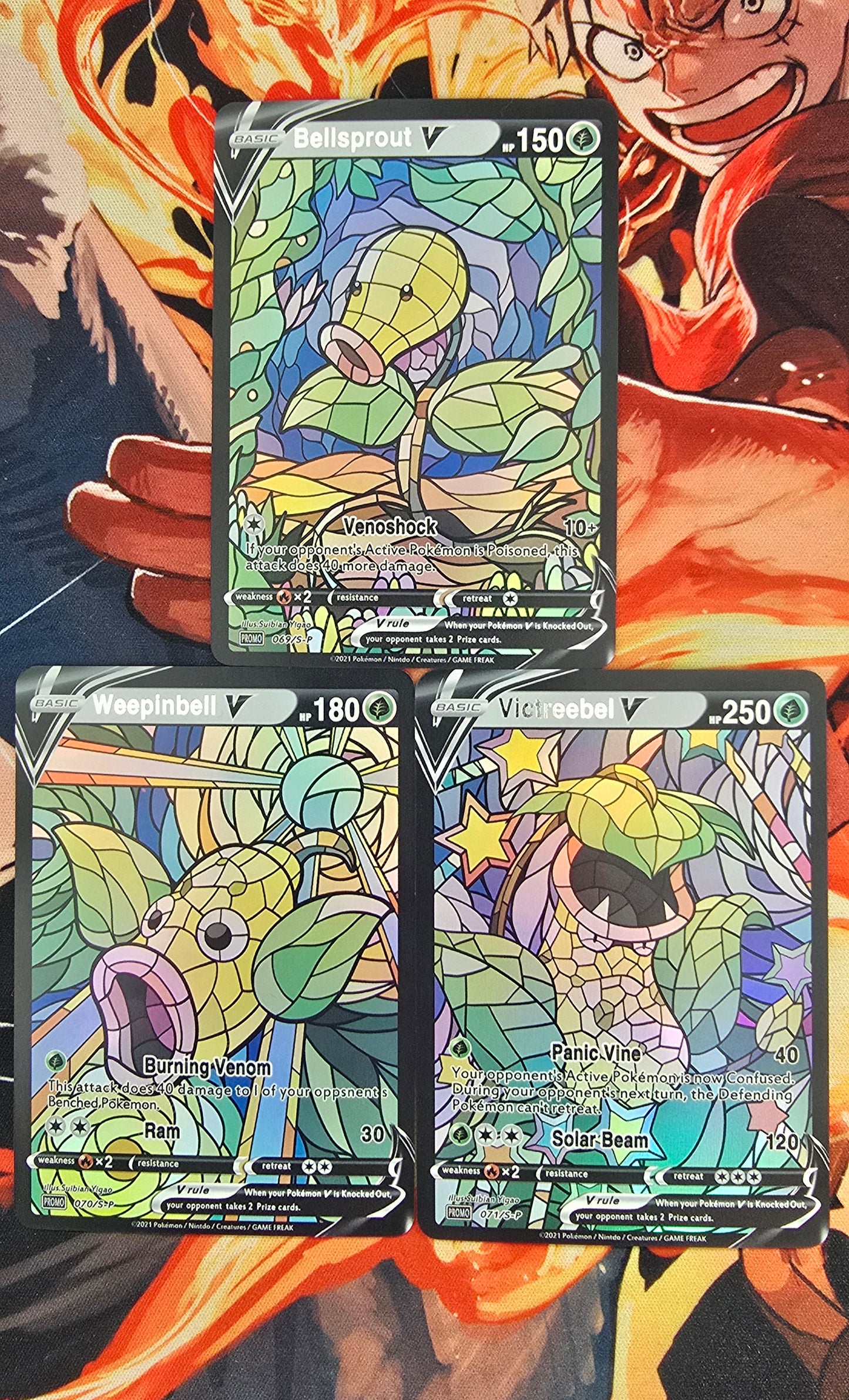 151 Pokemon Kanto Region Mosaic Style Custom Made Cards