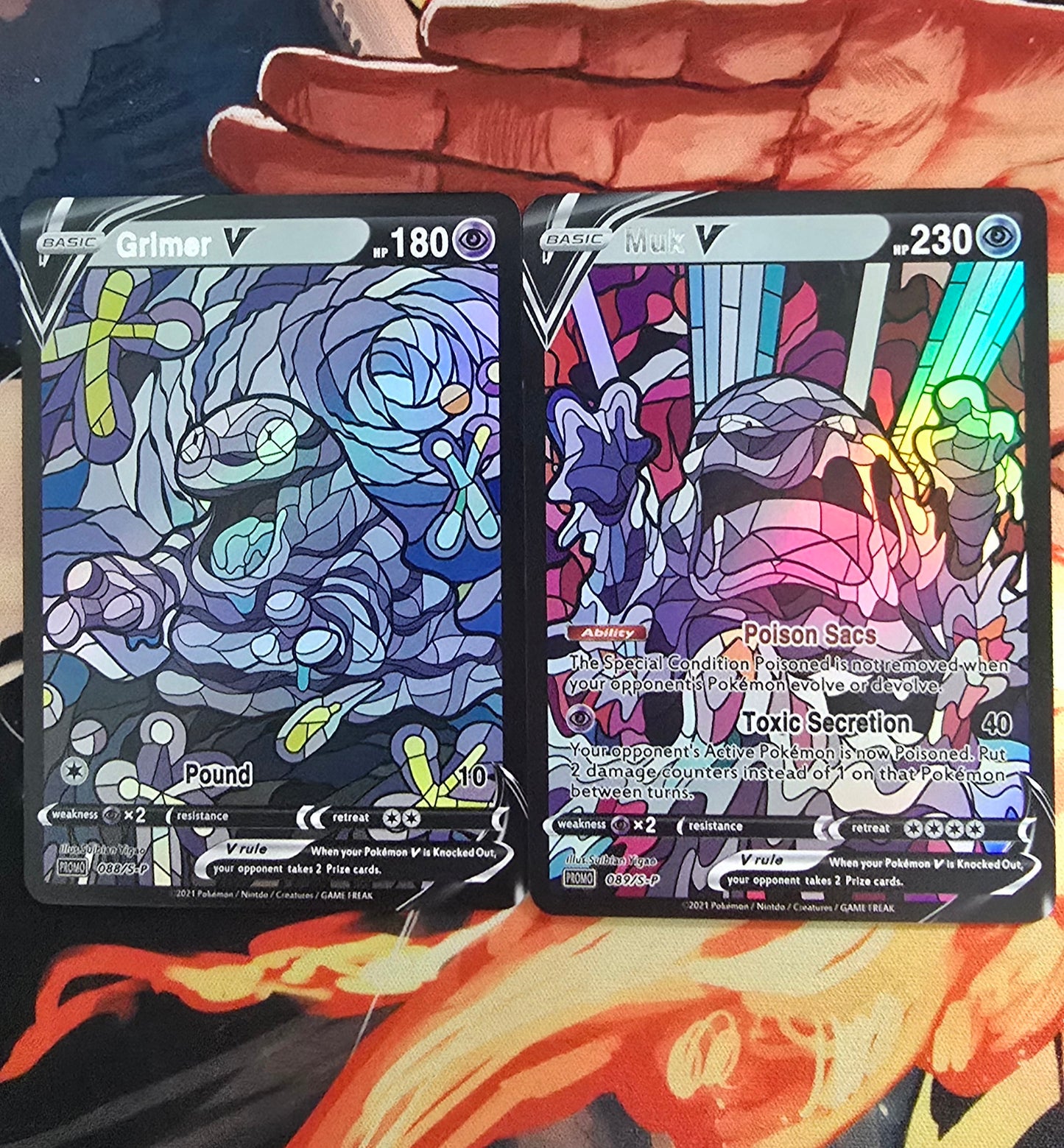 151 Pokemon Kanto Region Mosaic Style Custom Made Cards