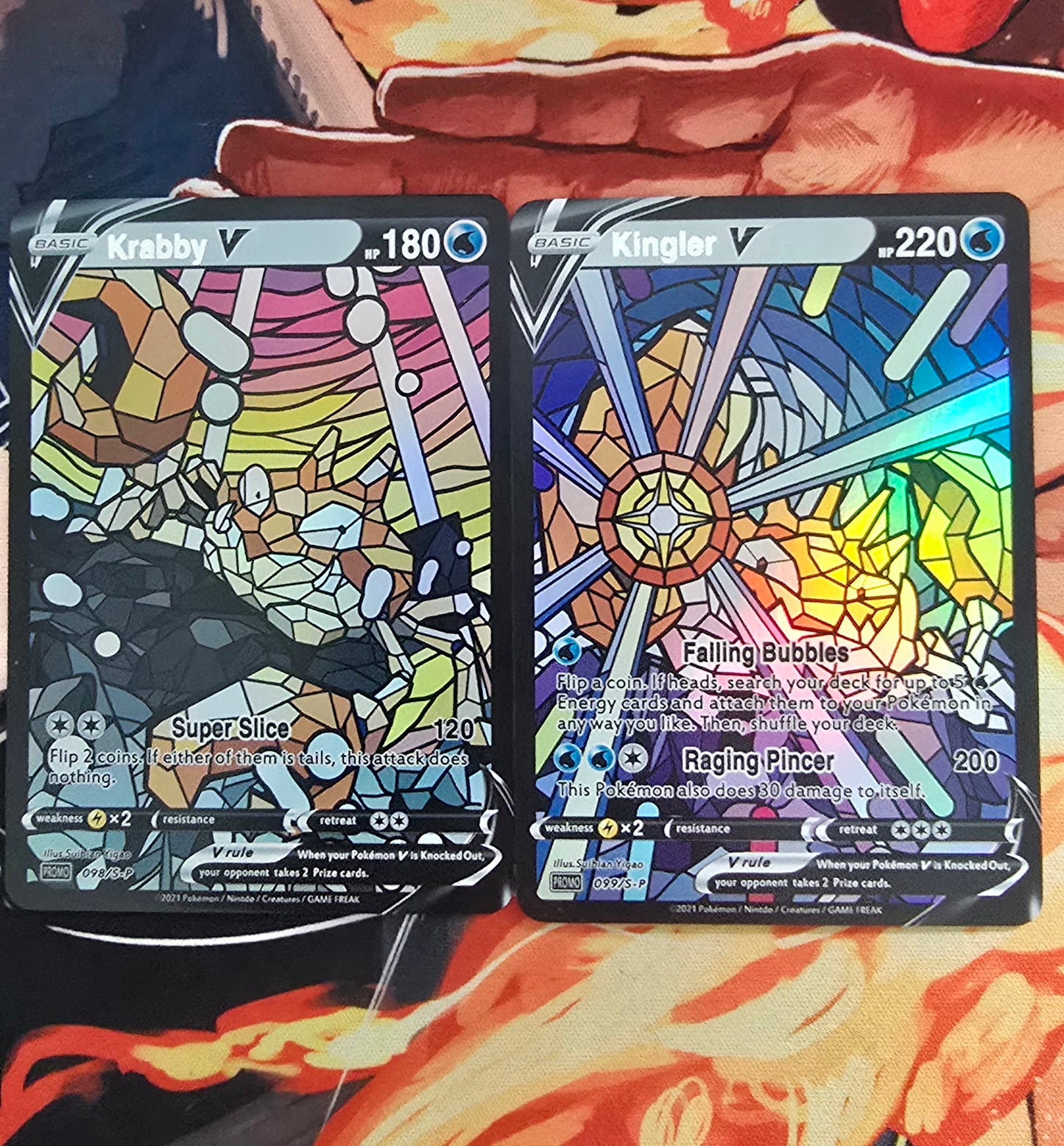 151 Pokemon Kanto Region Mosaic Style Custom Made Cards