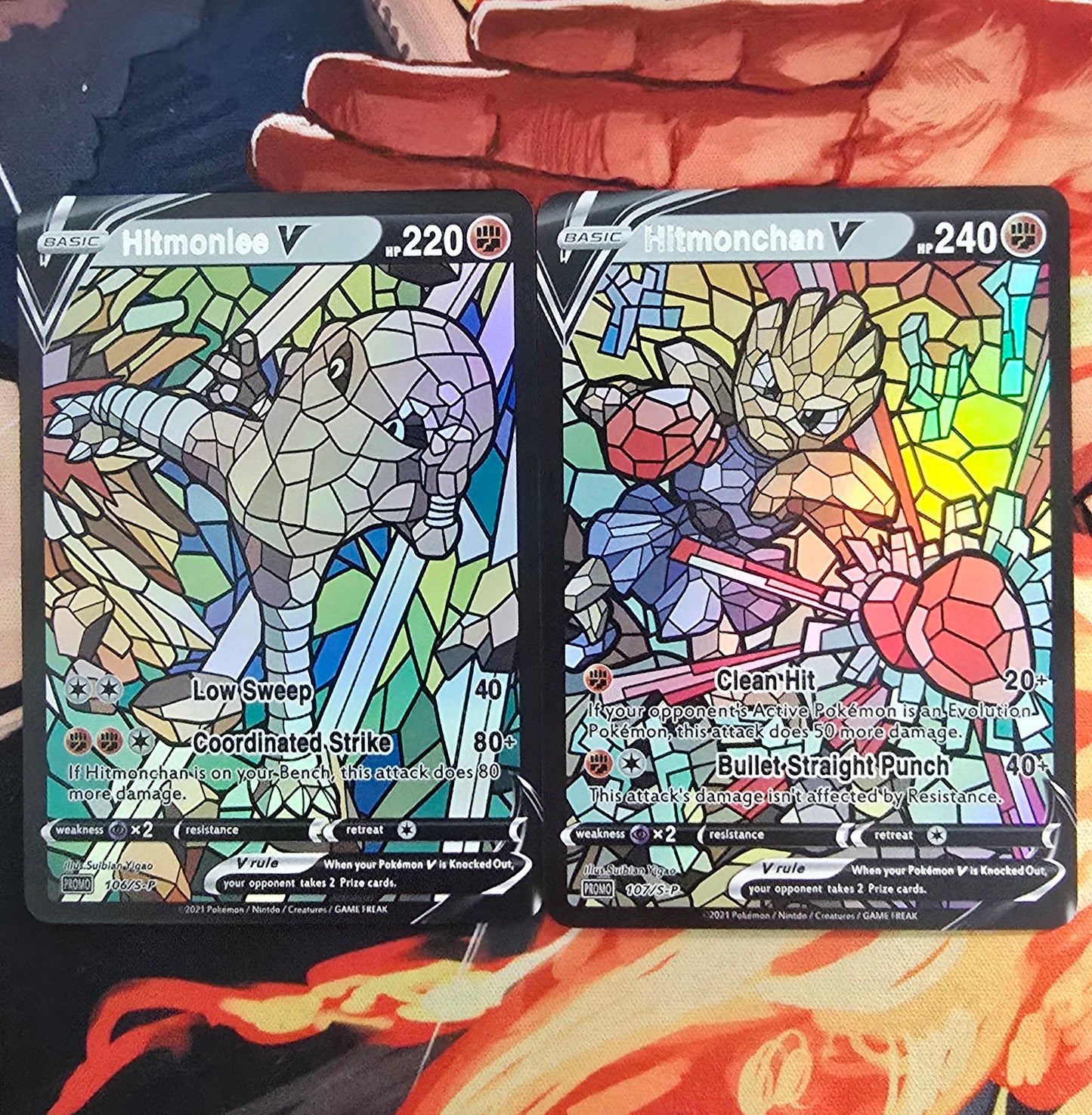 151 Pokemon Kanto Region Mosaic Style Custom Made Cards