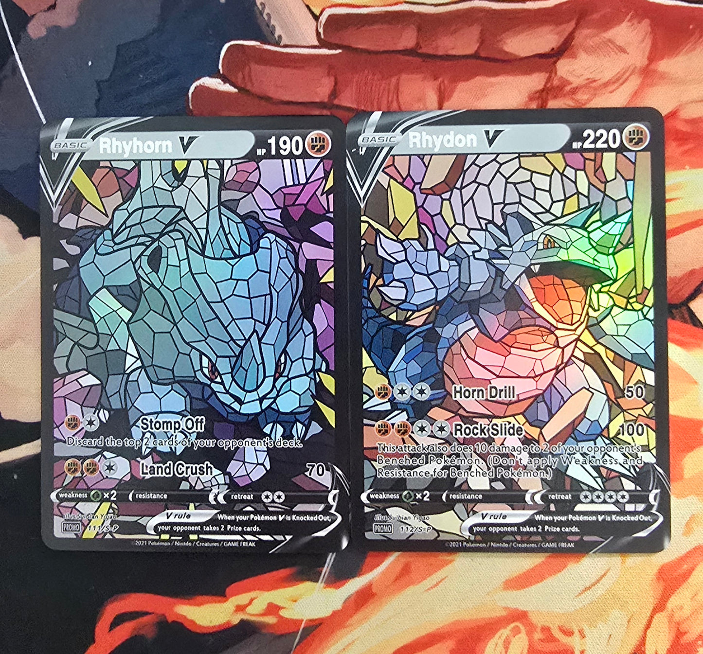 151 Pokemon Kanto Region Mosaic Style Custom Made Cards