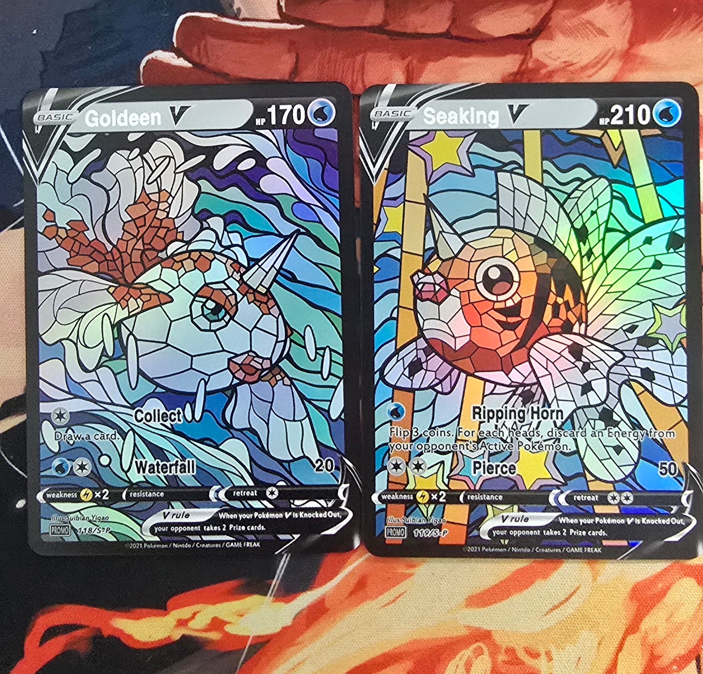 151 Pokemon Kanto Region Mosaic Style Custom Made Cards