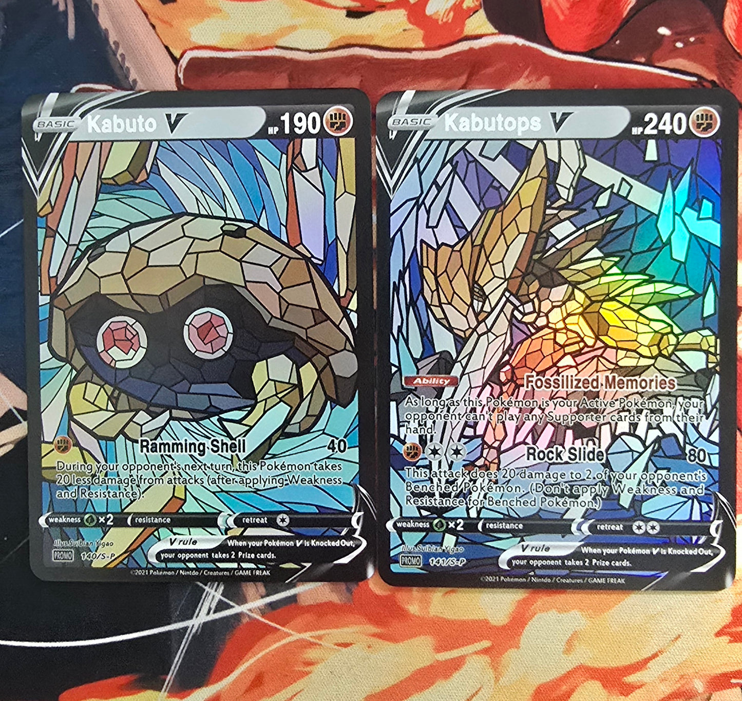 151 Pokemon Kanto Region Mosaic Style Custom Made Cards