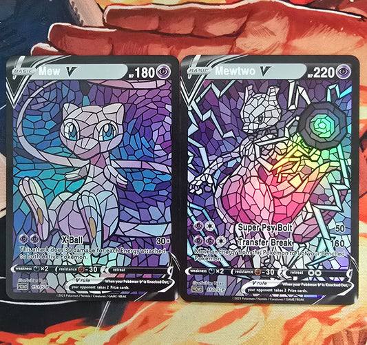 151 Pokemon Kanto Region Mosaic Style Custom Made Cards