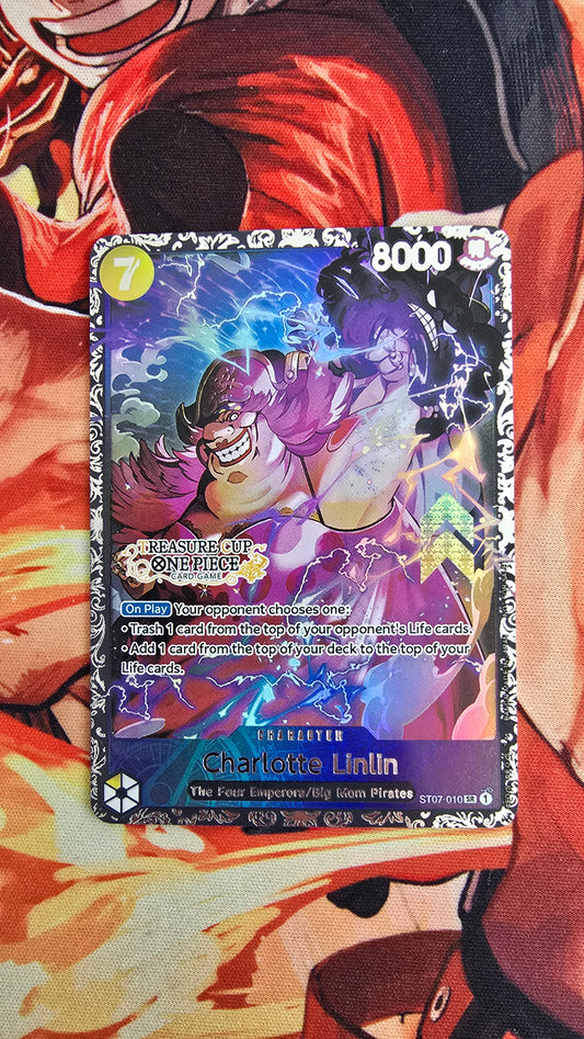 Charlotte Linlin (Big Mum) ST07-010 Top Prize Flagship TCG Textured Premium Promo OP English One Piece Proxy