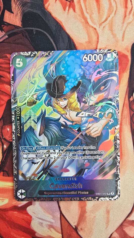 Cavendish EB01-012 Top Prize Flagship TCG Textured Premium Promo OP English One Piece Proxy