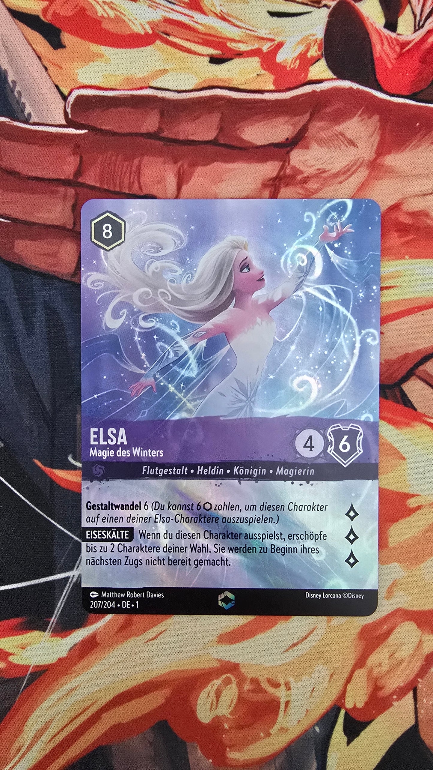 Custom-Made Elsa Spirit of Winter Enchanted 207/204 The First Chapter Holo Lorcana Card DE Proxy