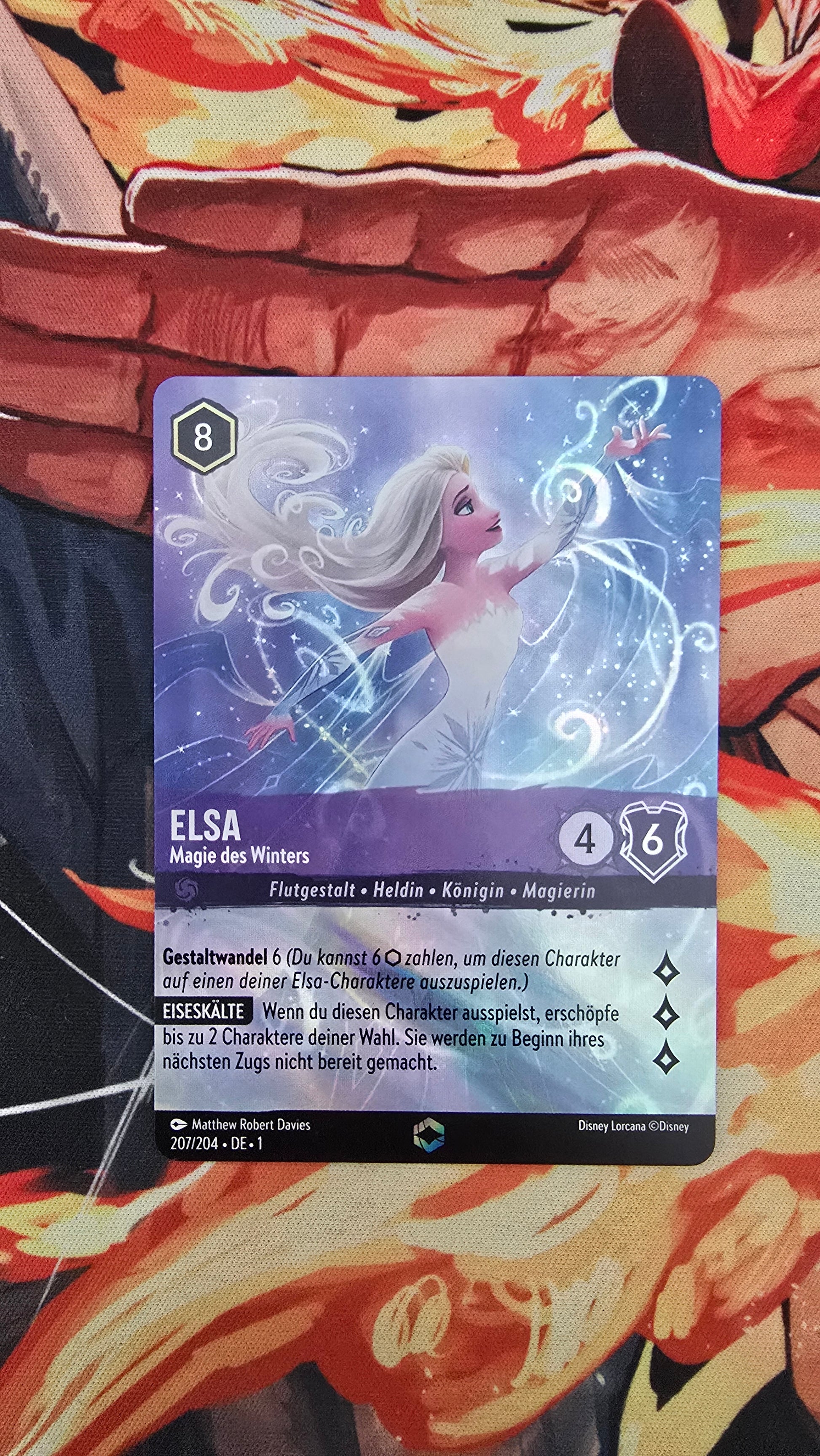Custom-Made Elsa Spirit of Winter Enchanted 207/204 The First Chapter Holo Lorcana Card DE Proxy