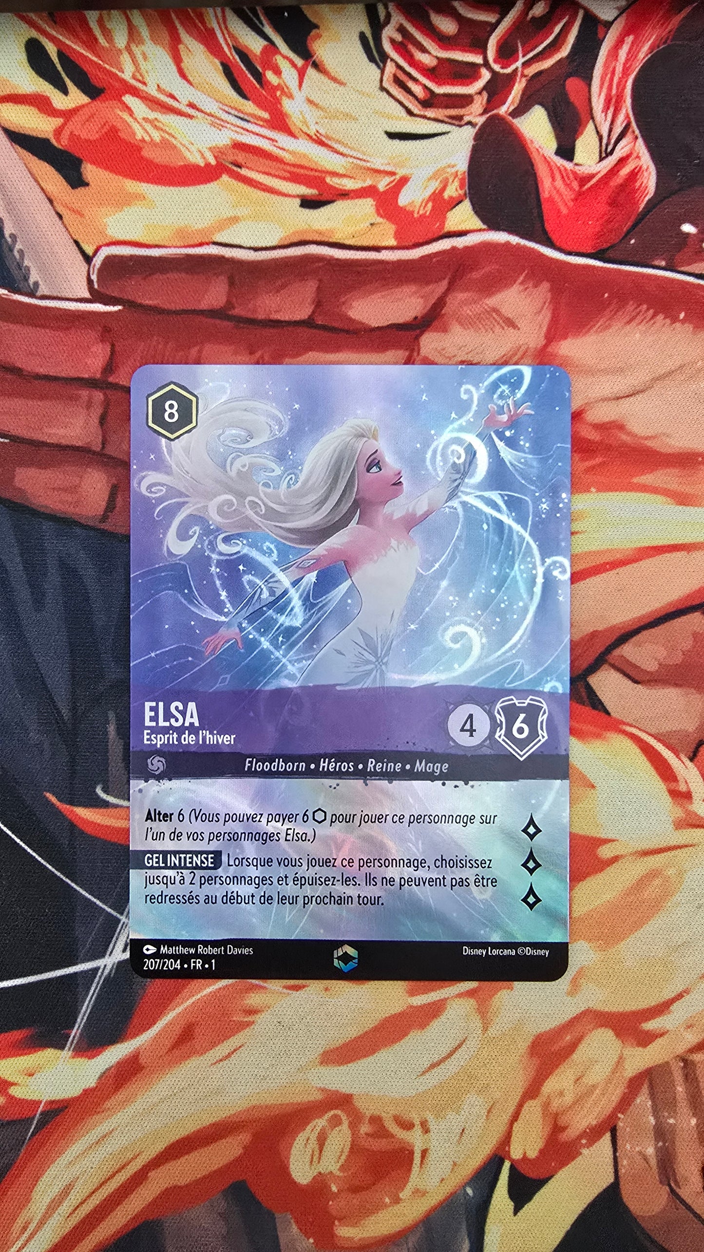 Custom-Made Elsa Spirit of Winter Enchanted 207/204 The First Chapter Holo Lorcana Card FR Proxy