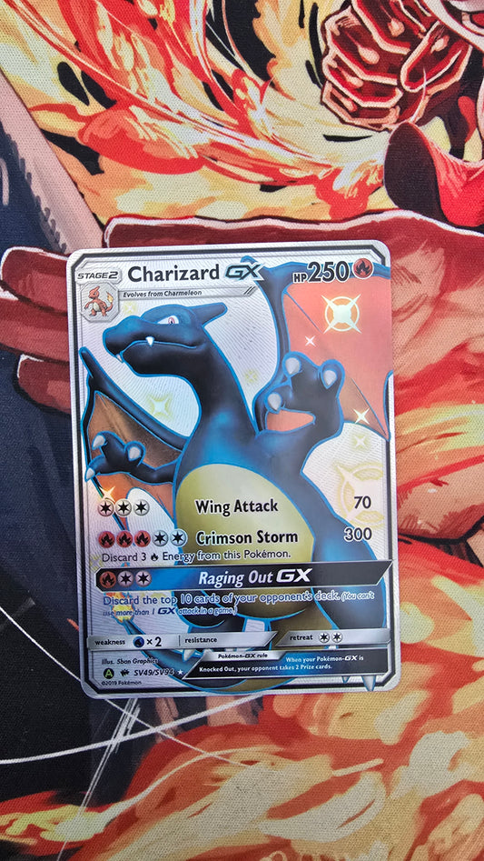 Custom Made Charizard GX Full Art Hidden Fates Shiny Vault SV49/SV94 Alt Art Pokemon TCG Proxy Card