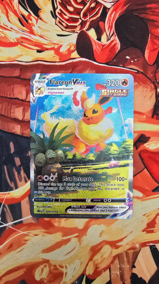 Custom Made Flareon VMAX SWSH180 SWSH Sword & Shield Promo Cards Holo Pokemon TCG Proxy card
