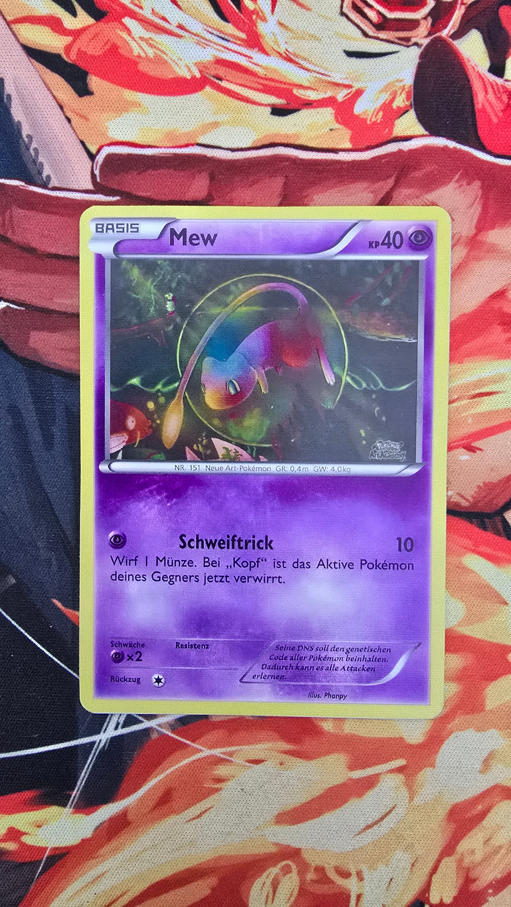 Custom Made Mew 2015 Art Academy Competition Promo (Phanpy) Pokemon Card German TCG Proxy card