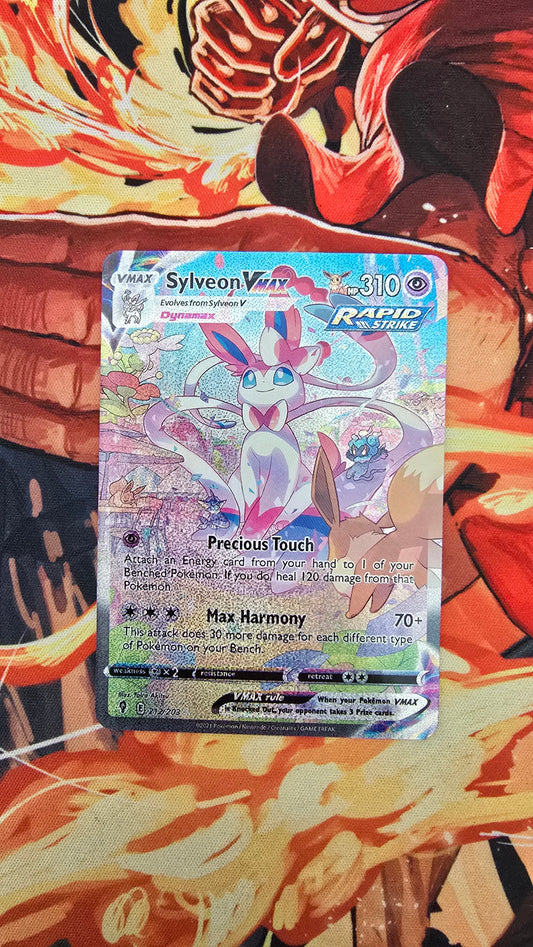 Custom Made Sylveon VMAX 212/203 Evolving Skies Holo Pokemon TCG Proxy Card