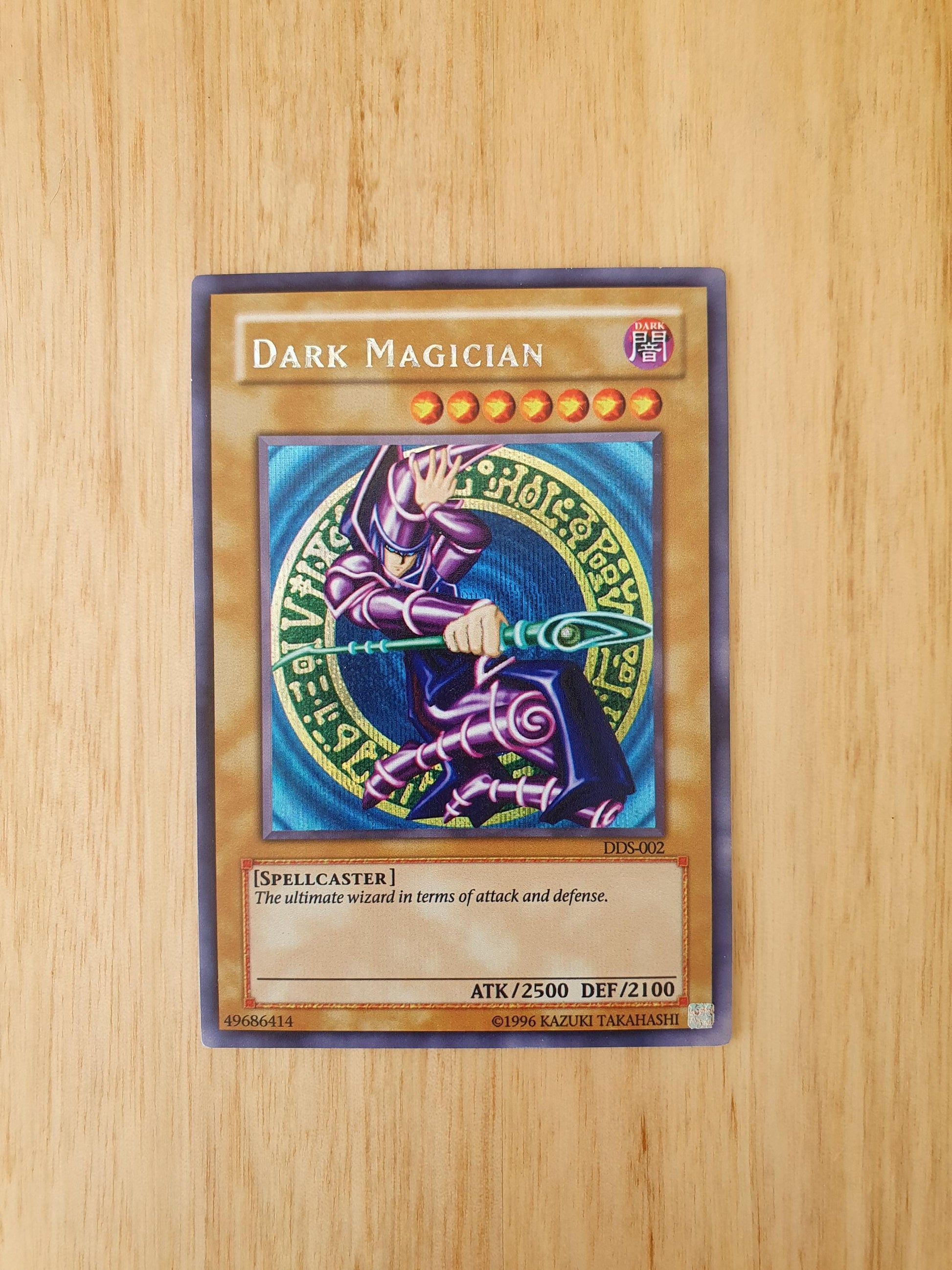 Dark Magician DDS-002 Dark Duel Stories Secret Rare Yugioh Card Game TCG Textured Premium Proxy Card