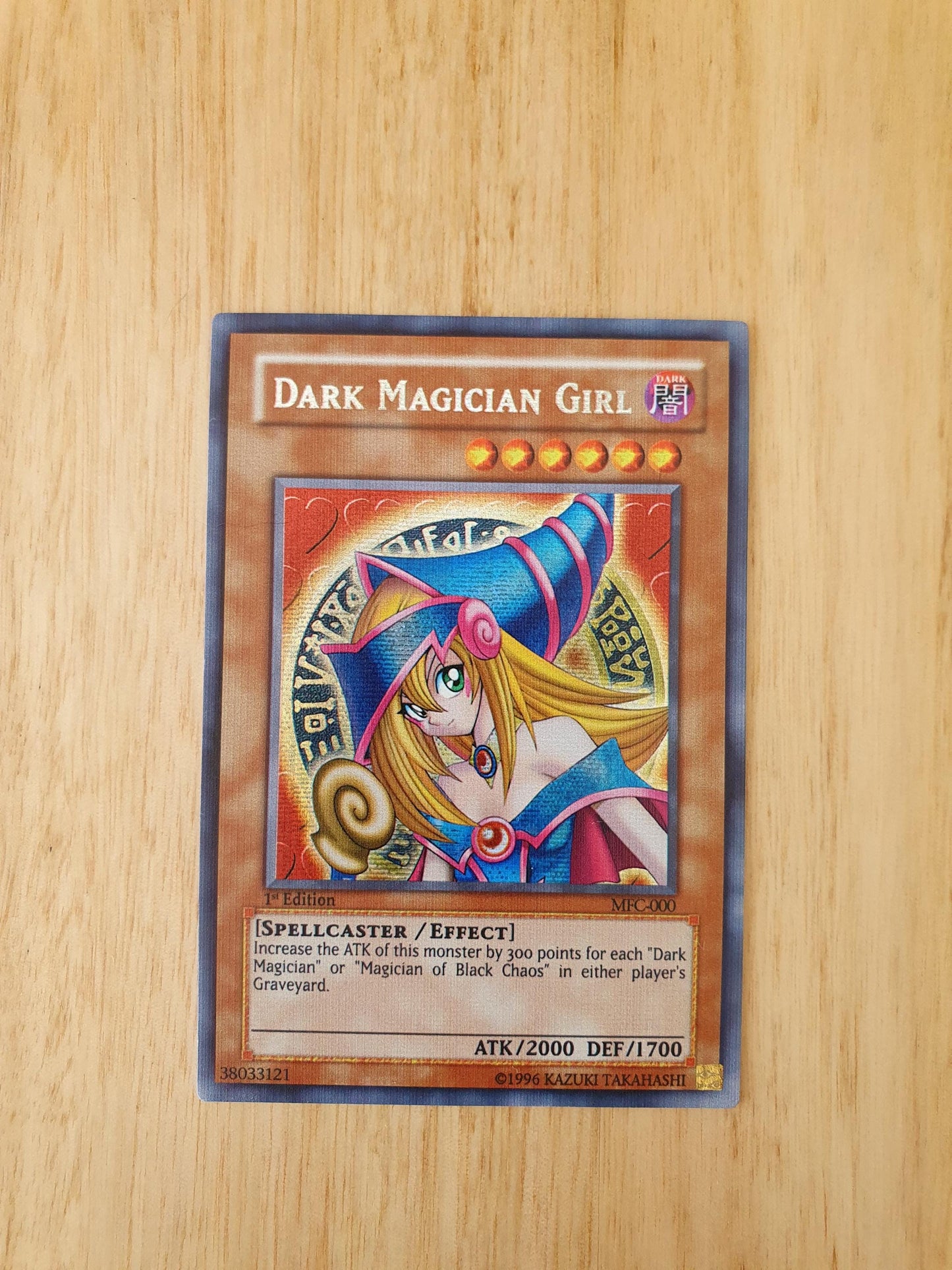 Dark Magician Girl MFC-000 Magician's Force 1st Edition Yugioh Card Game Promo TCG Textured Premium Proxy Card