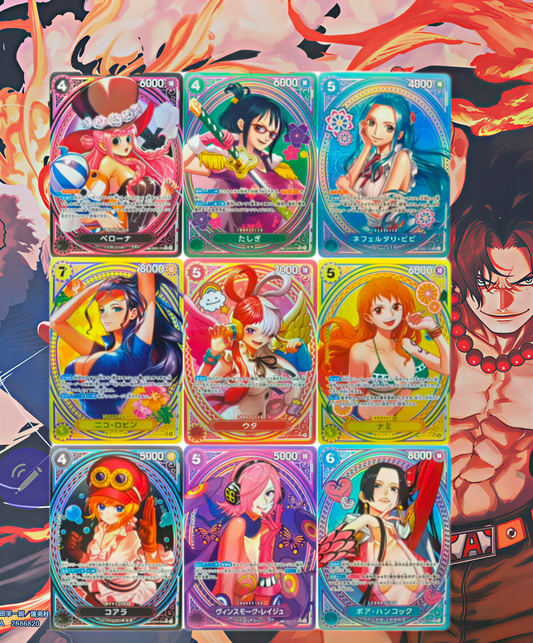 Made to order: 9 Card Bundle: EB03 Heroines SP Textured Holo One Piece TCG Proxy Cards Japanese