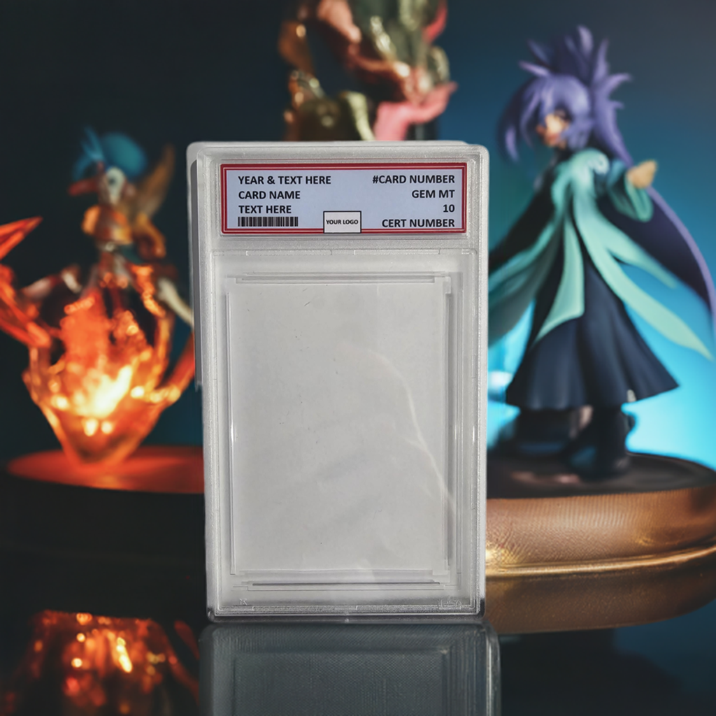 *READ DESCRIPTION* Frosted Grading Slab Case and Custom PSA Style Grading Labels