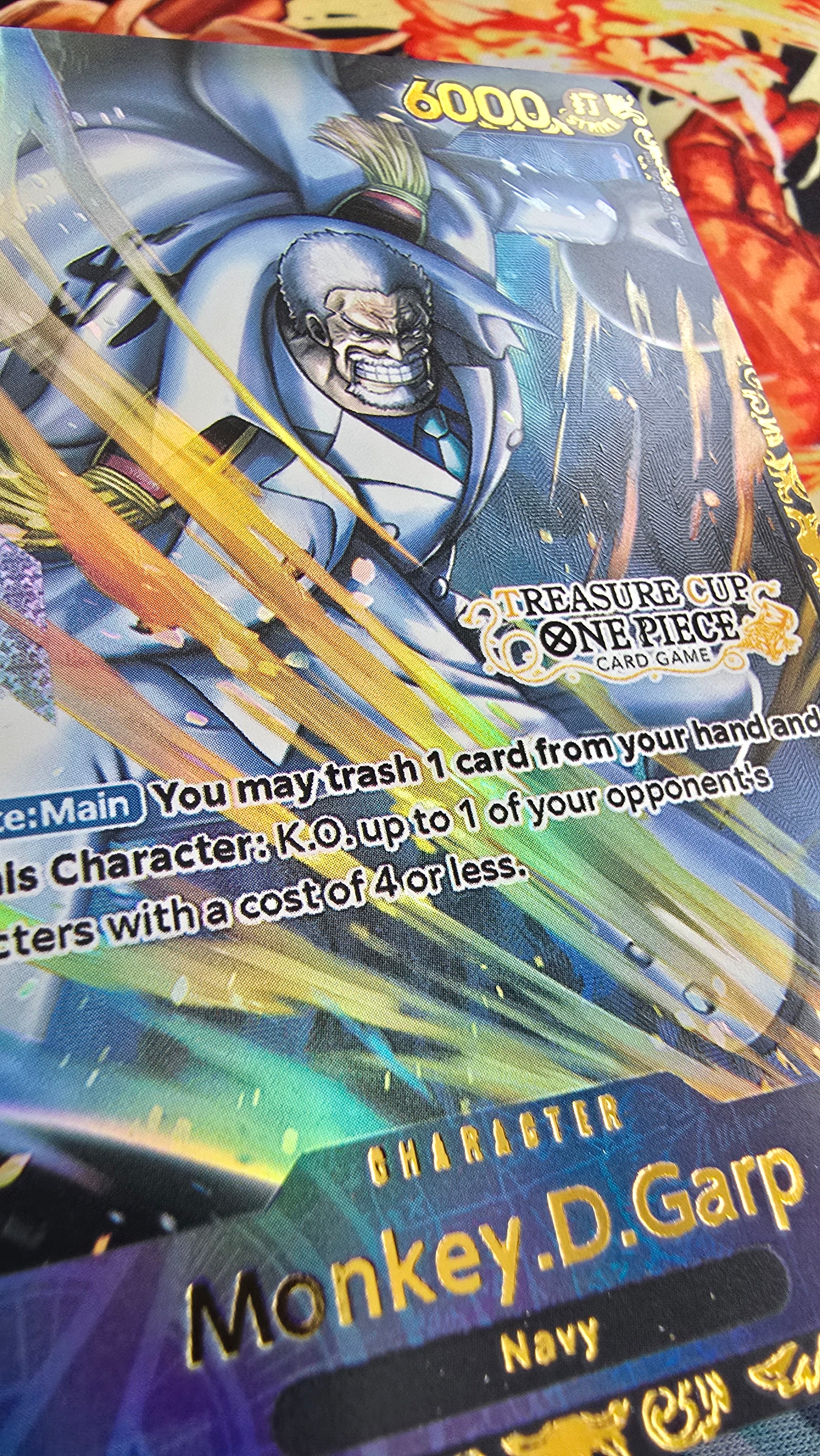 Monkey D Garp ST06-012 Top Prize Flagship TCG Textured Premium