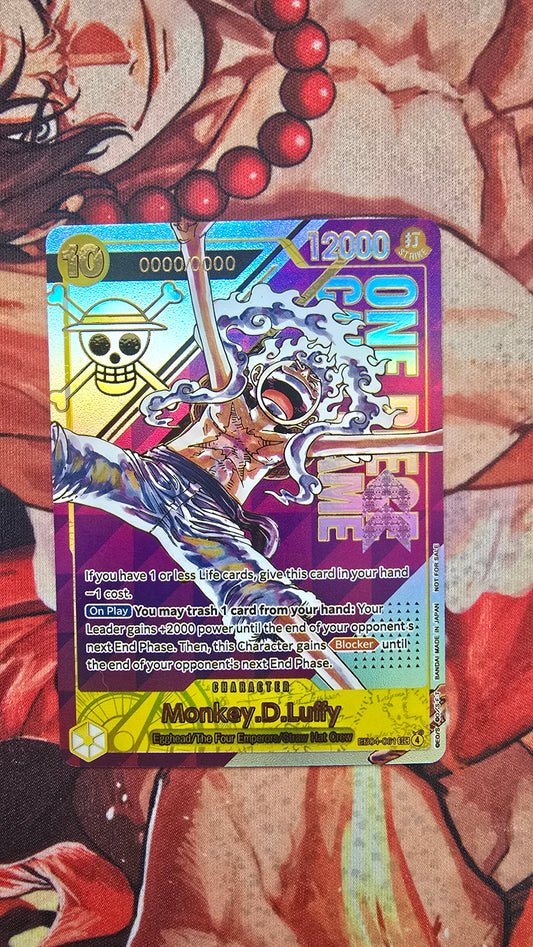 EB04 Gear 5th Monkey D Luffy Top 8 Flagship TCG Textured Premium Promo OP One Piece Proxy