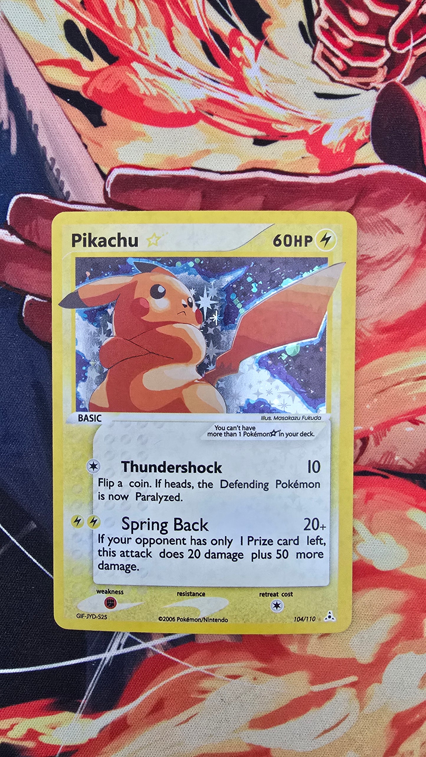 Pokemon Gold Star Proxy Card