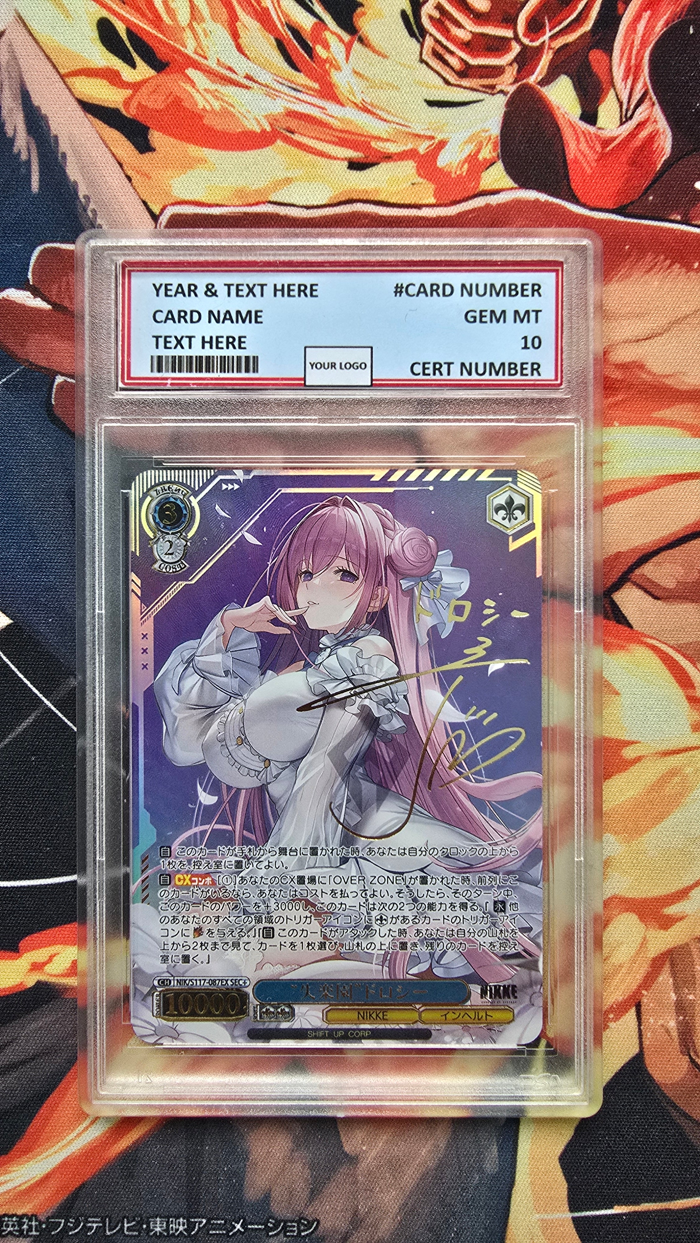 Graded PSA Style Weiss Schwarz SIGNED NIKKE NIK/S117-087EX SEC+