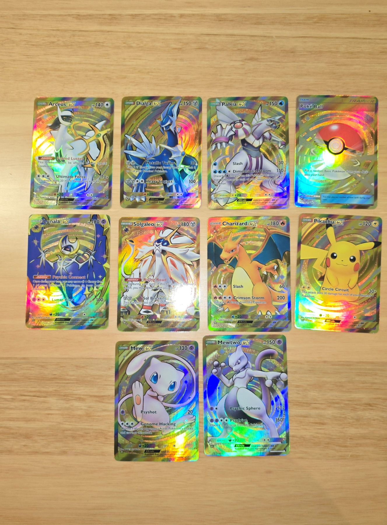 High Quality Textured Pokemon TCG Pocket - Gold Crown EX Custom Proxy Cards