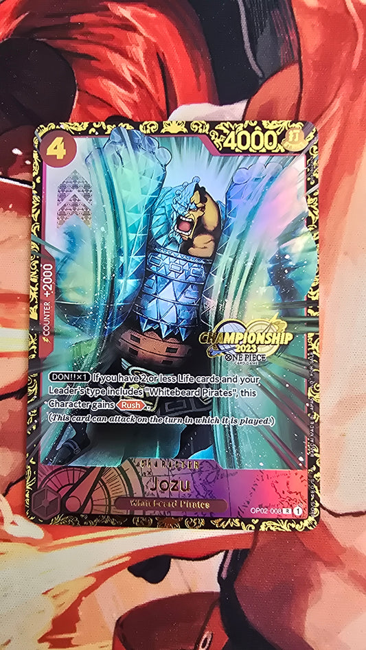 Jozu OP02-008 Top Prize Flagship TCG Textured Premium Promo OP English One Piece Proxy
