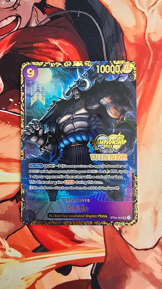 1st Place Winner Kaido ST04-003 Flagship Championship TCG Textured Premium Promo OP English One Piece Proxy