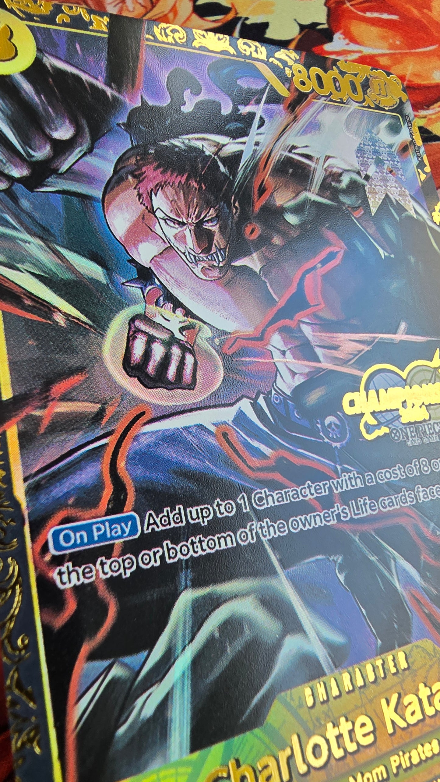 Charlotte Katakuri OP03-123 Top Prize Flagship TCG Textured Premium Promo OP English One Piece Proxy